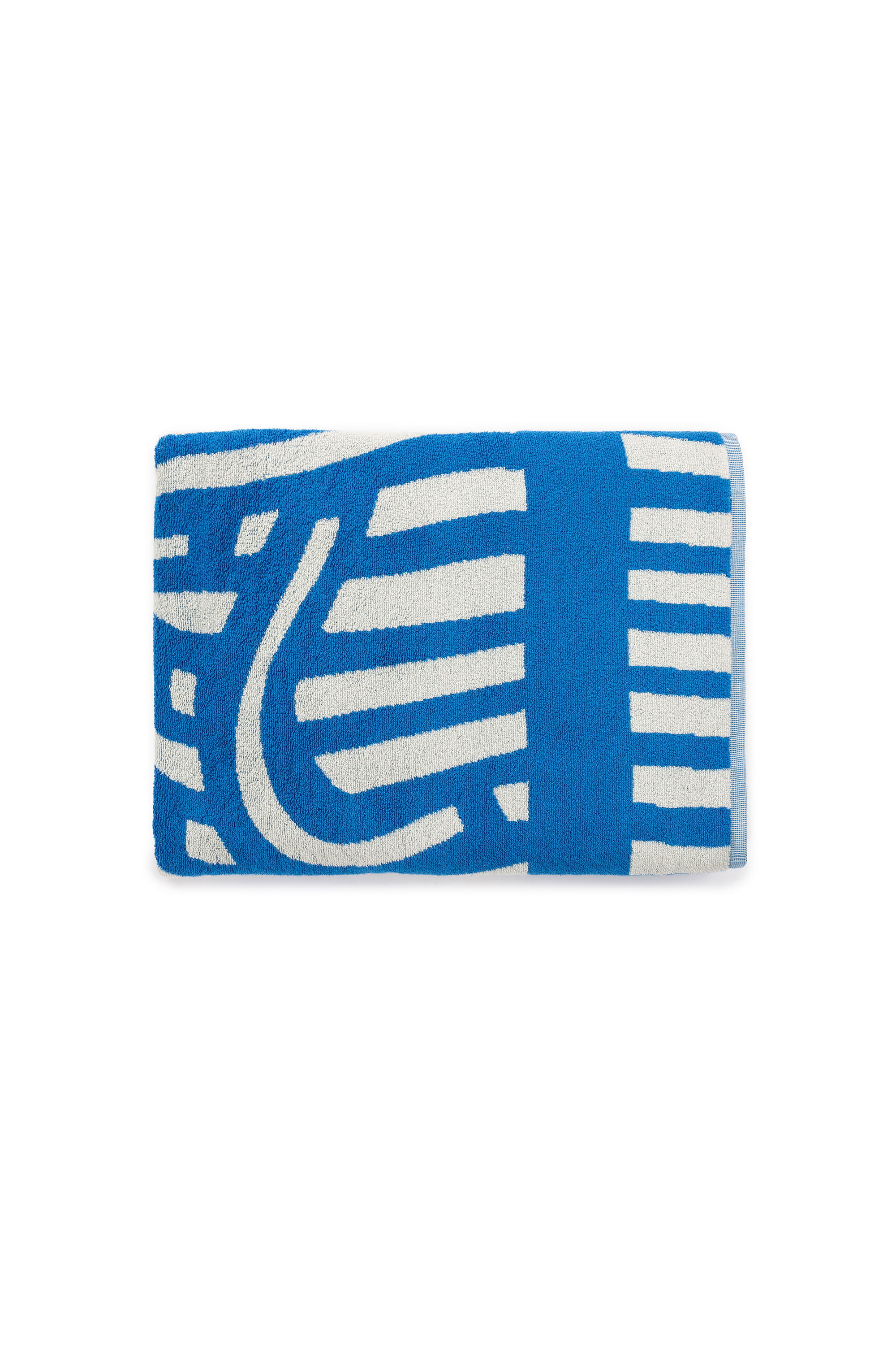 Diesel - 1018164 STRIPES GREY/BLUE TOWEL, Serviette &eacute;ponge 100x180 cm Mixte in Bleu - 6