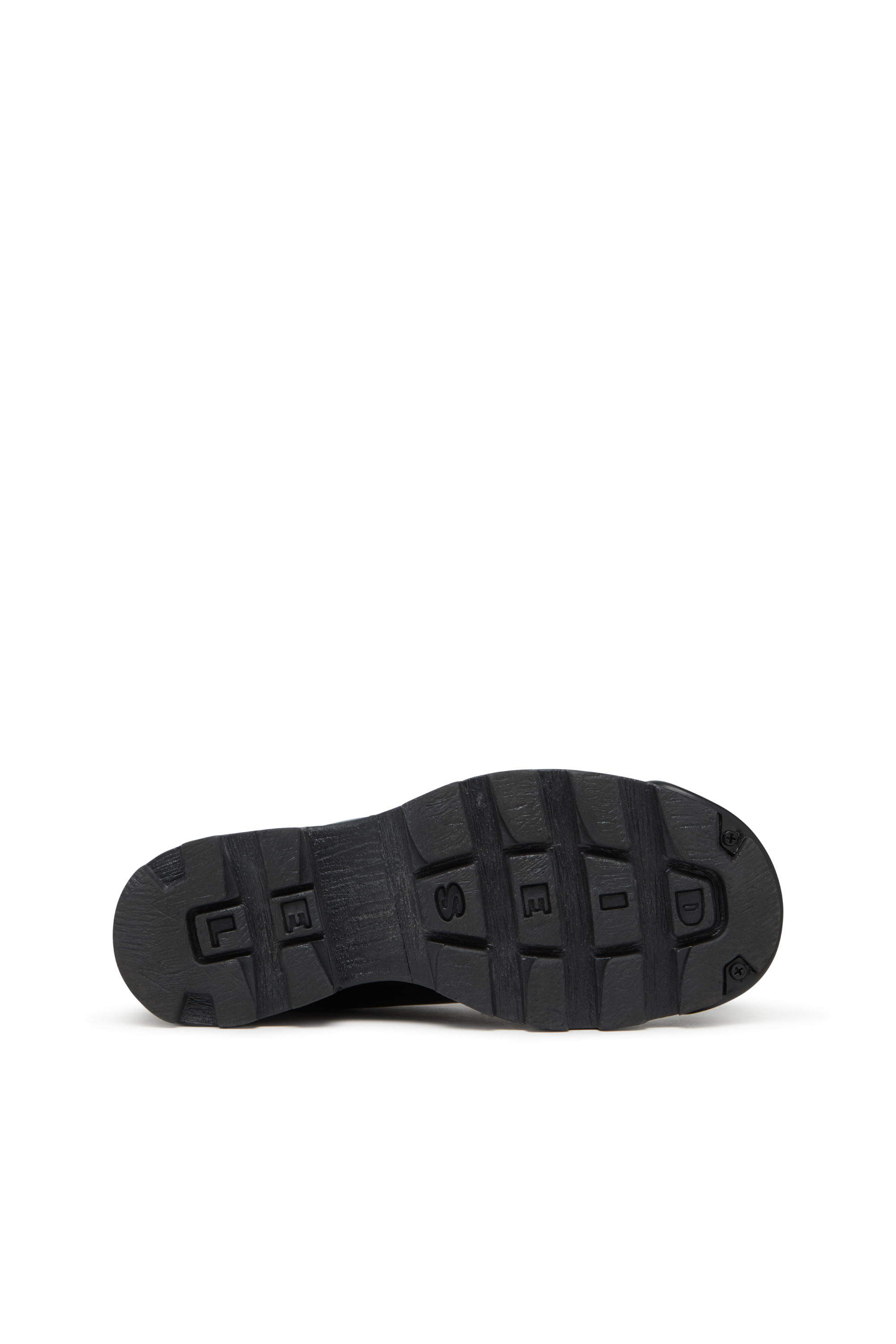 D-HAMMER SO D, Opaque Black Diesel - D-HAMMER SO D, Man's D-Hammer-Leather lace-up shoes with oval D toe cap in Opaque Black - 4