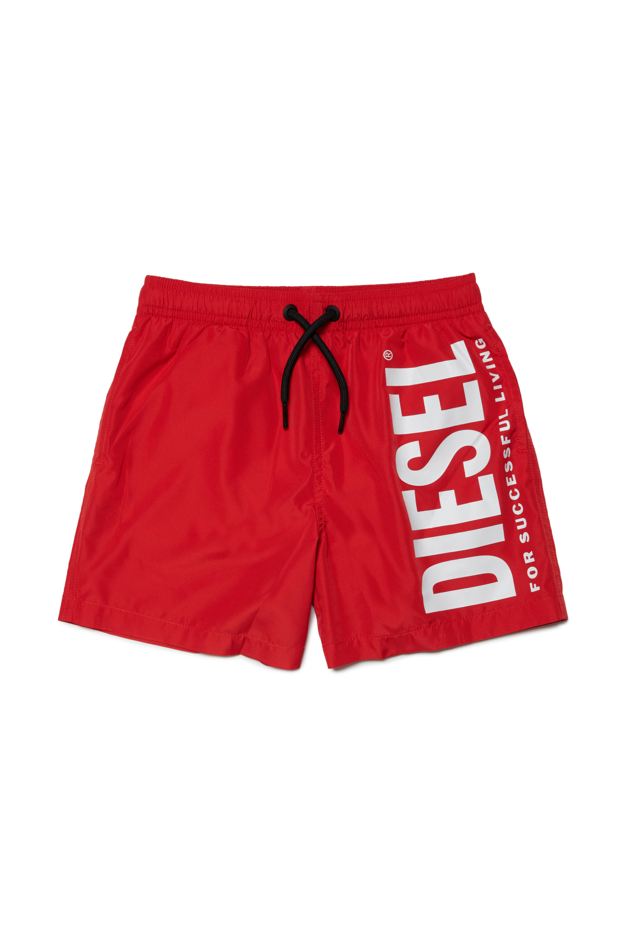 Diesel - MGIULLO, Homme Short de bain avec maxi logo in Rouge - Image 1