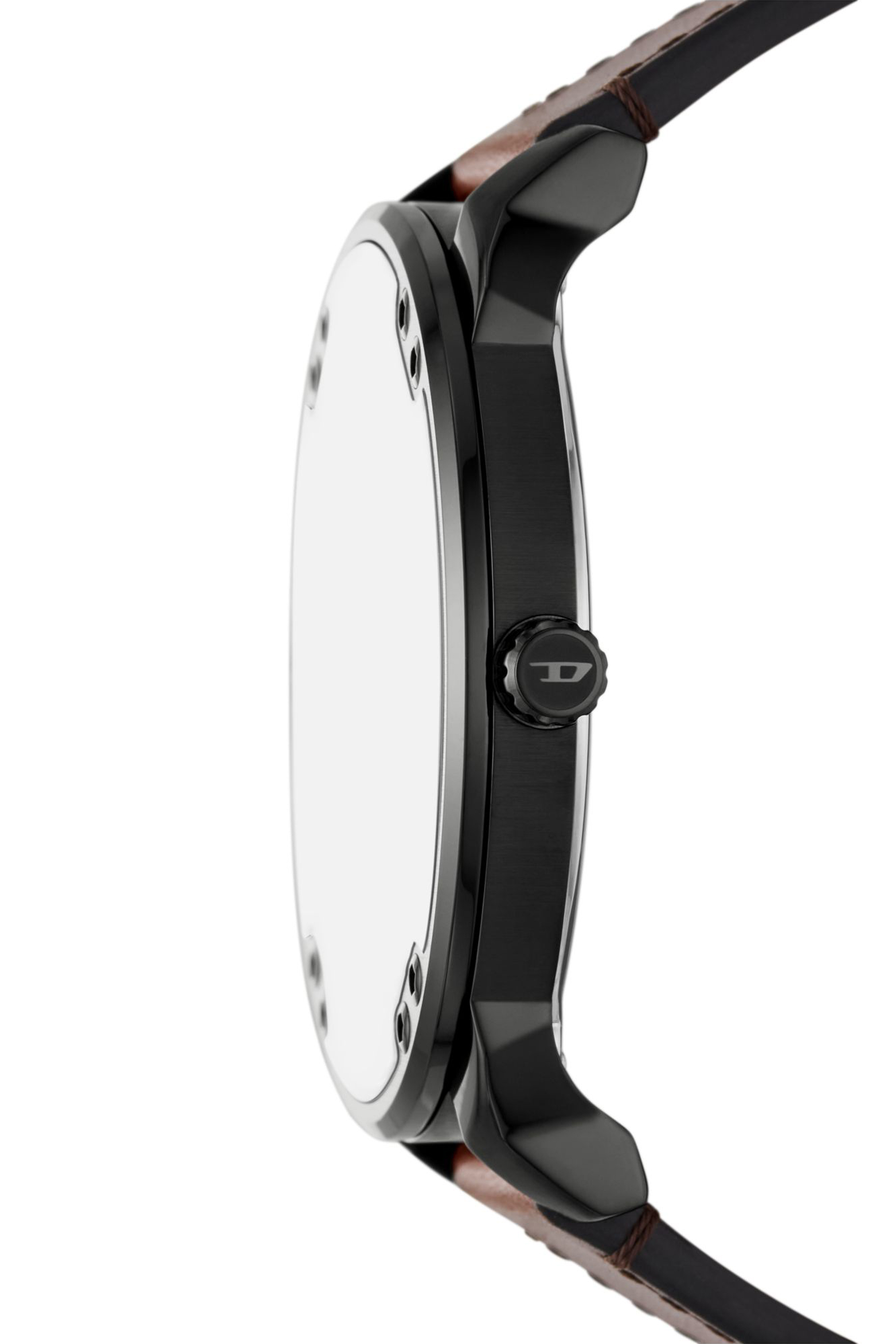 Diesel - DZ7492 WATCH, Montre Mega Chief Slim en cuir marron Homme in Marron - 3