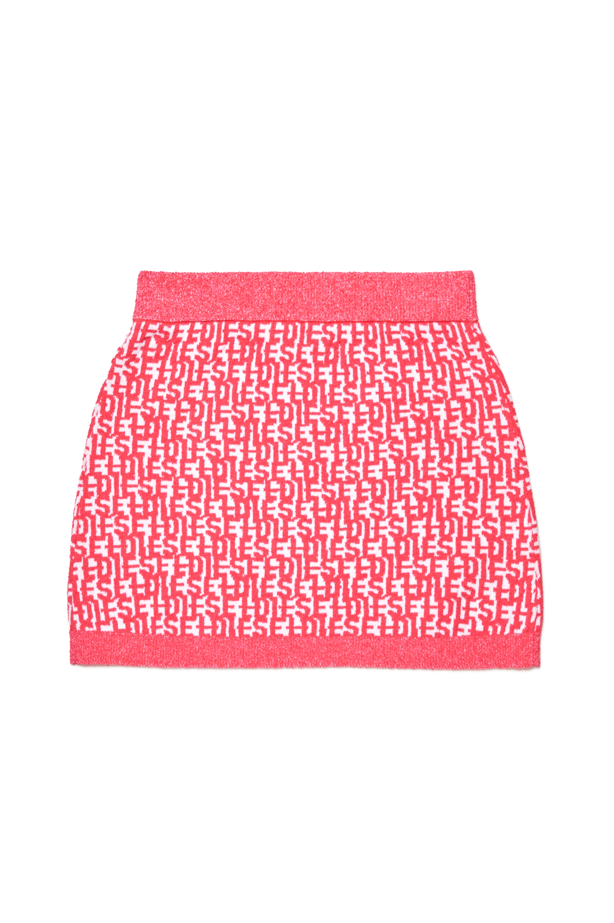 Diesel - GMATHILDETTE, Woman Monogram-jacquard mini skirt in Pink - Image 2
