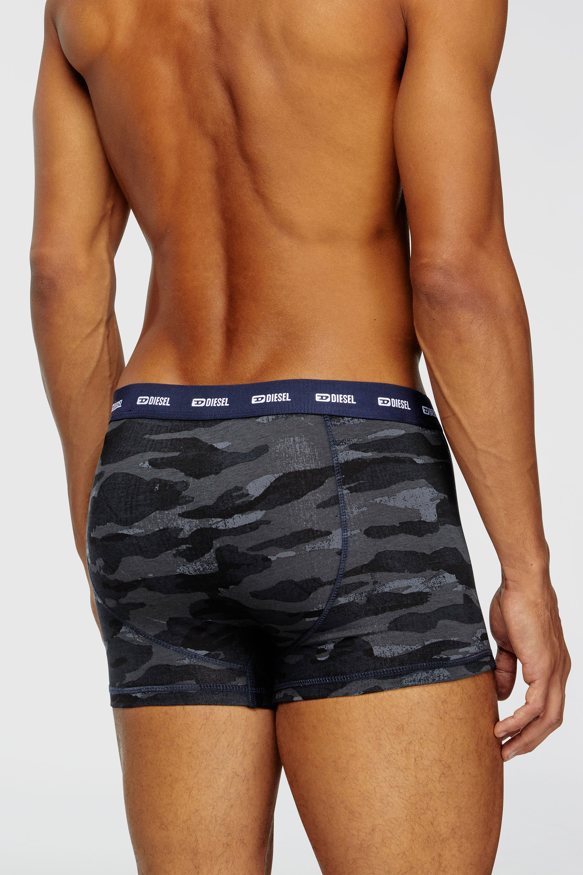 Diesel - DAMIEN-UTLT-3PACK, Lot de trois boxers unis et motif camouflage Homme in Polychrome - 4