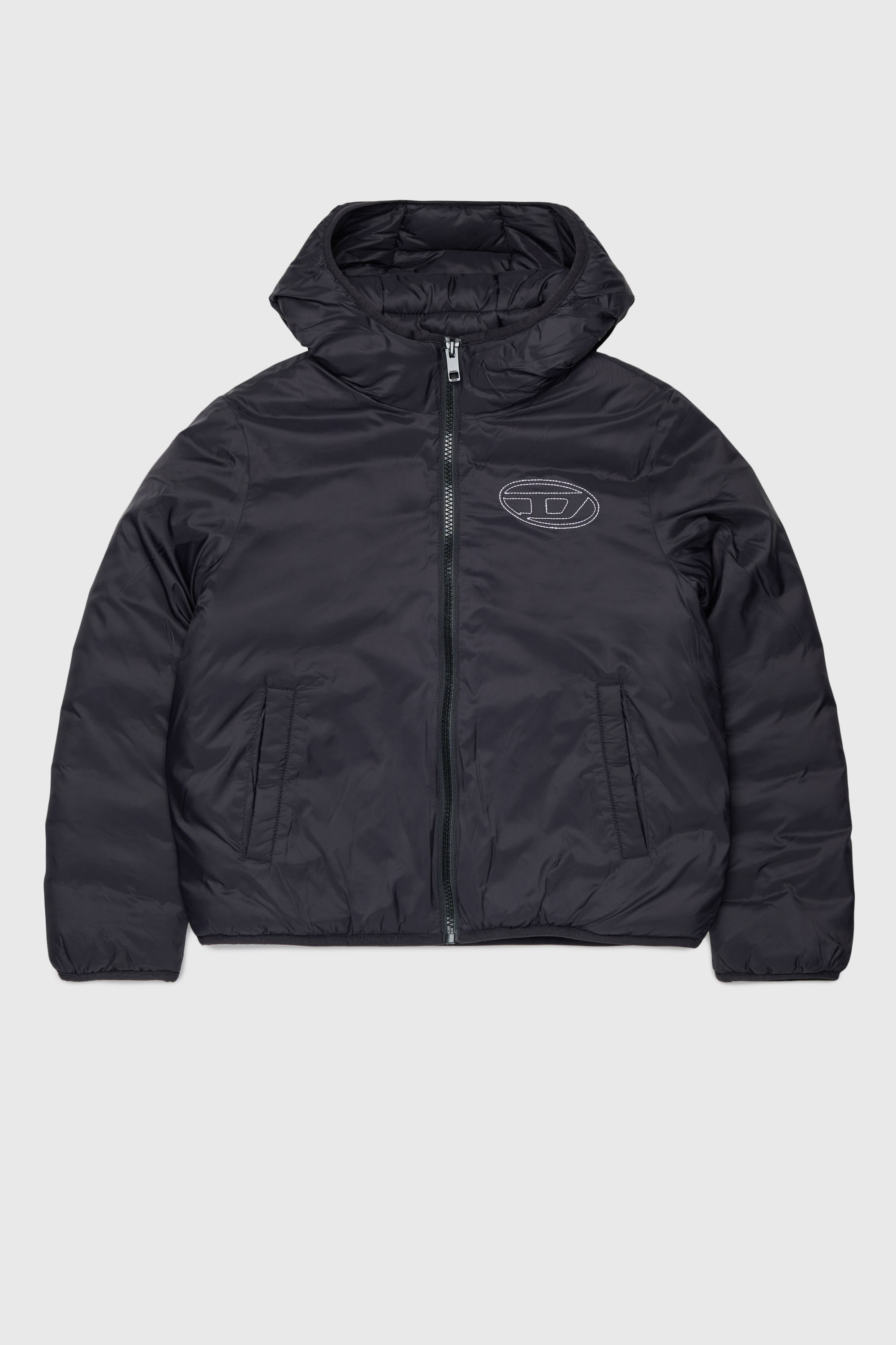 Hooded jacket in padded nylon