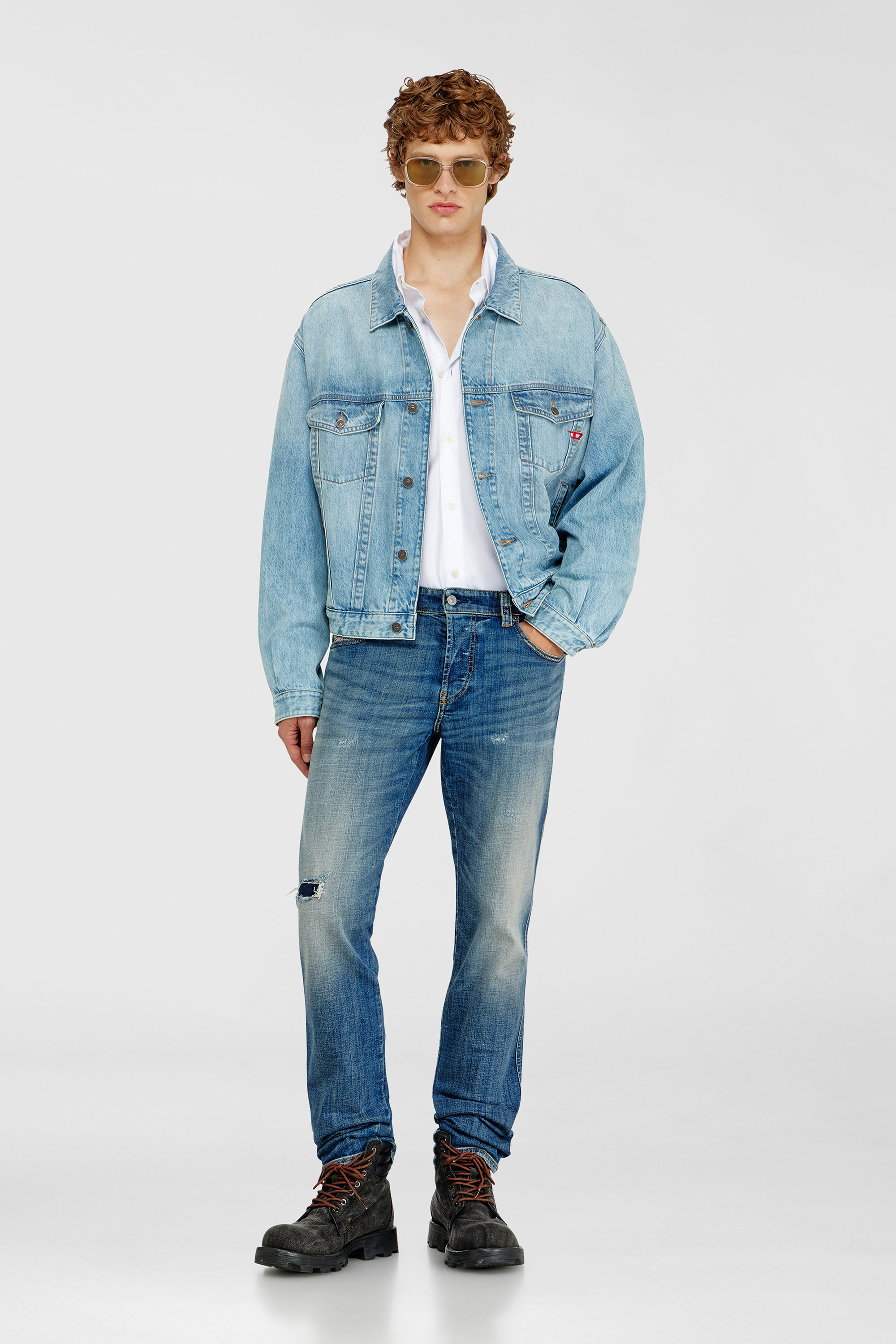 Diesel - D-RANGER, Veste trucker en denim Mixte in Bleu - 1