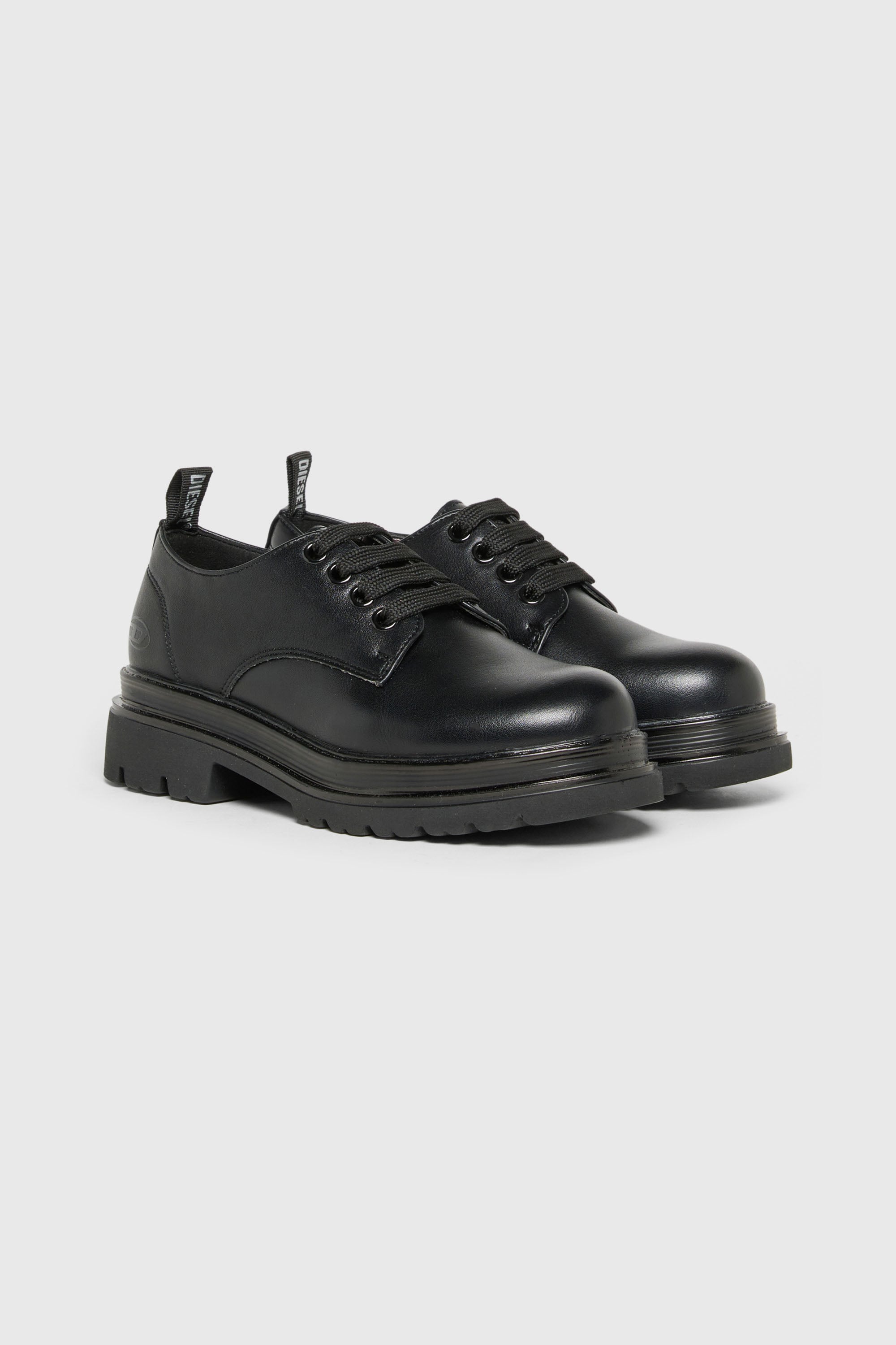 Diesel - D-DERBL-PU, D-Derbl- Derbies &agrave; semelle crant&eacute;e Mixte in Noir - 2