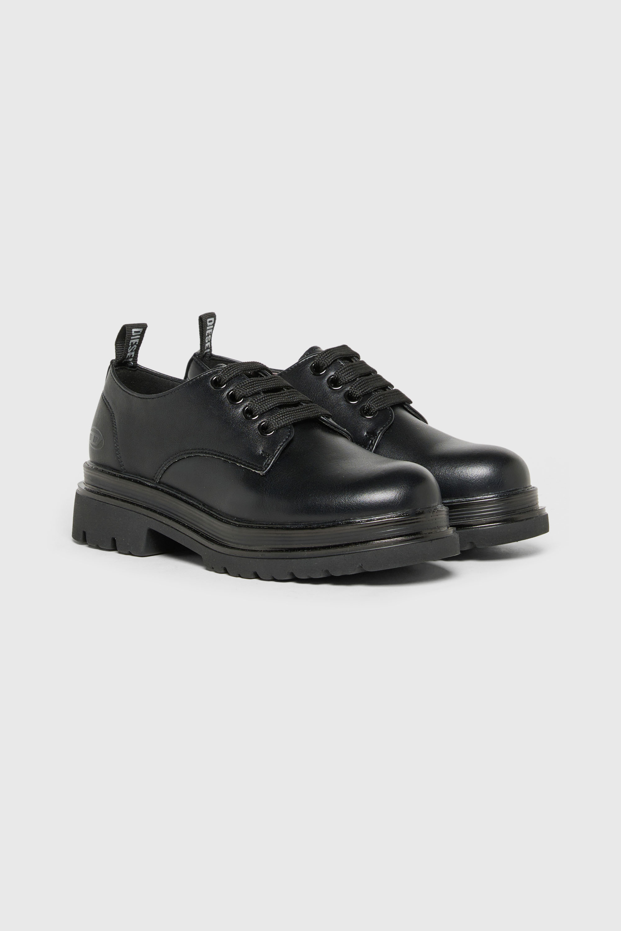 Diesel - D-DERBL-PU, D-Derbl- Derbies &agrave; semelle crant&eacute;e Mixte in Noir - 2