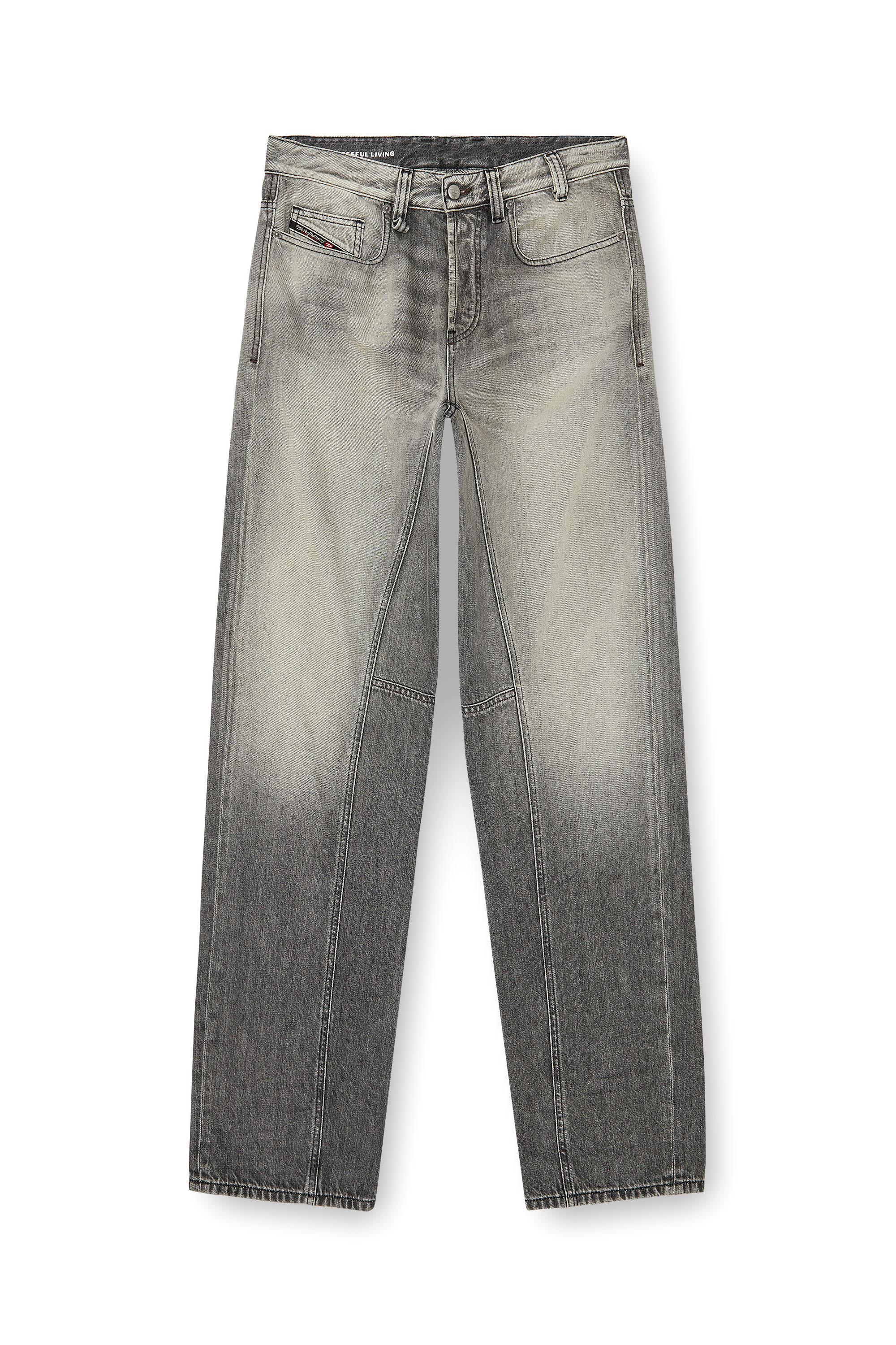 Diesel - Relaxed Jeans 2001 D-Macro 09P56 Homme, Gris - Image 3