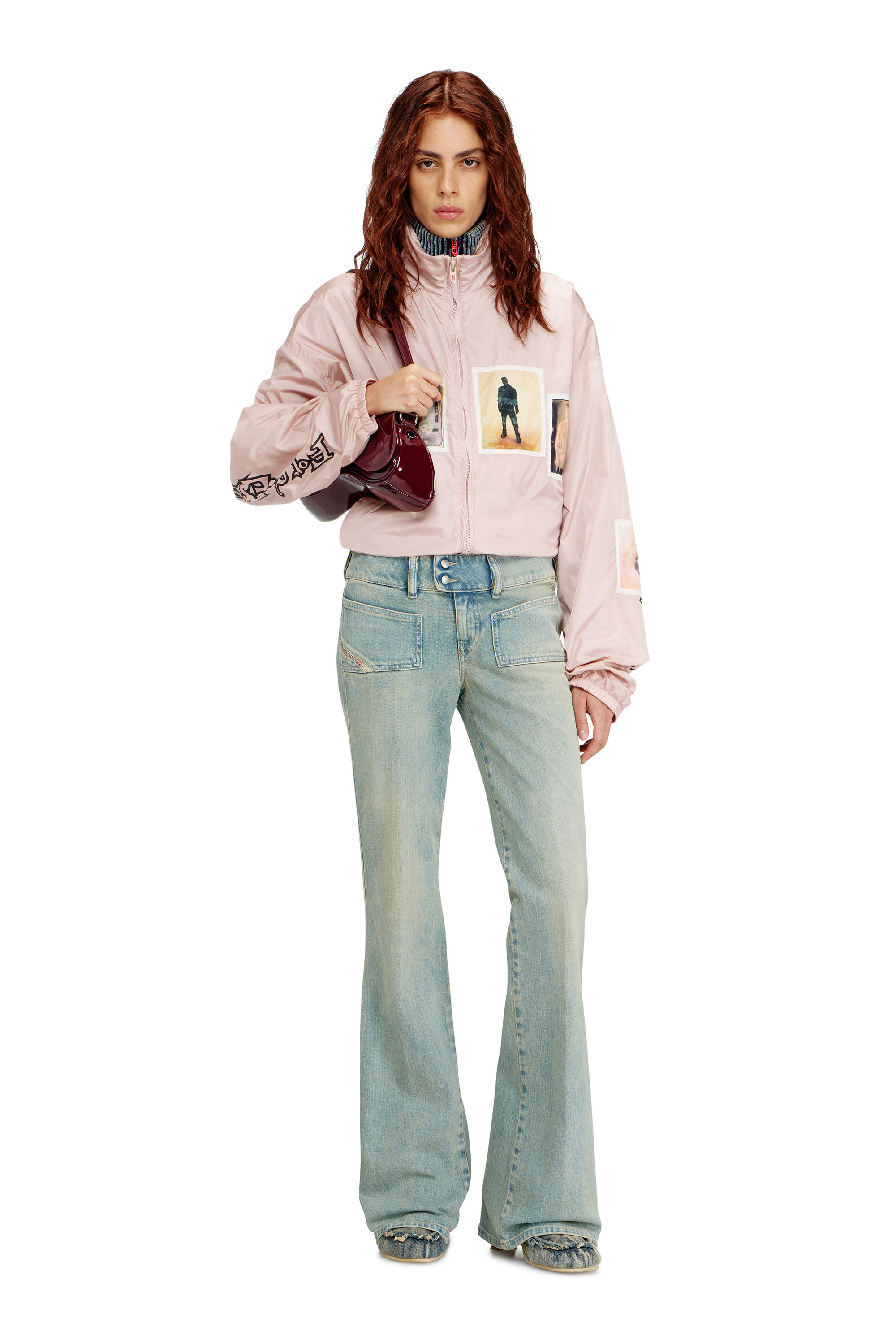 Diesel - Bootcut Jeans D-Hush 09N33 Femme, Bleu moyen - Image 1