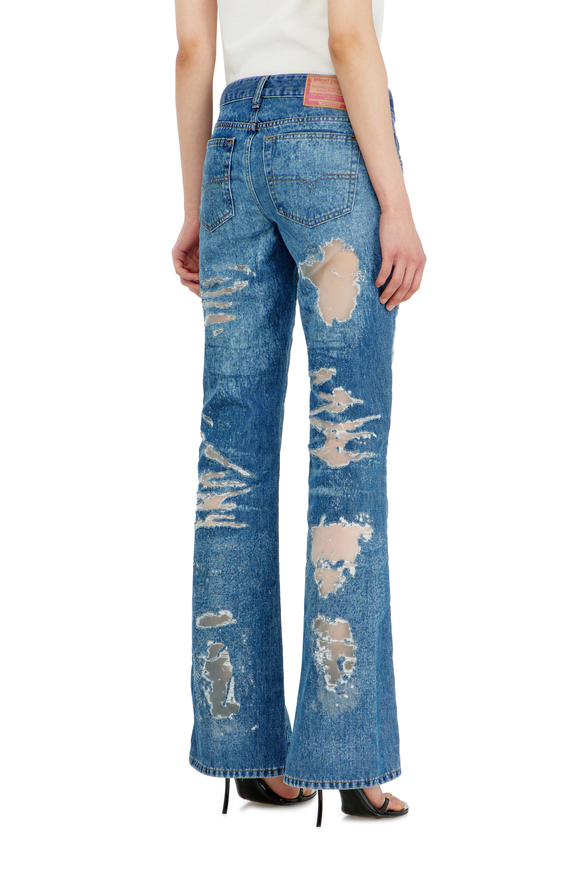 Diesel - Bootcut Jeans 1969 D-Ebbey 068ZH Femme, Bleu moyen - Image 3