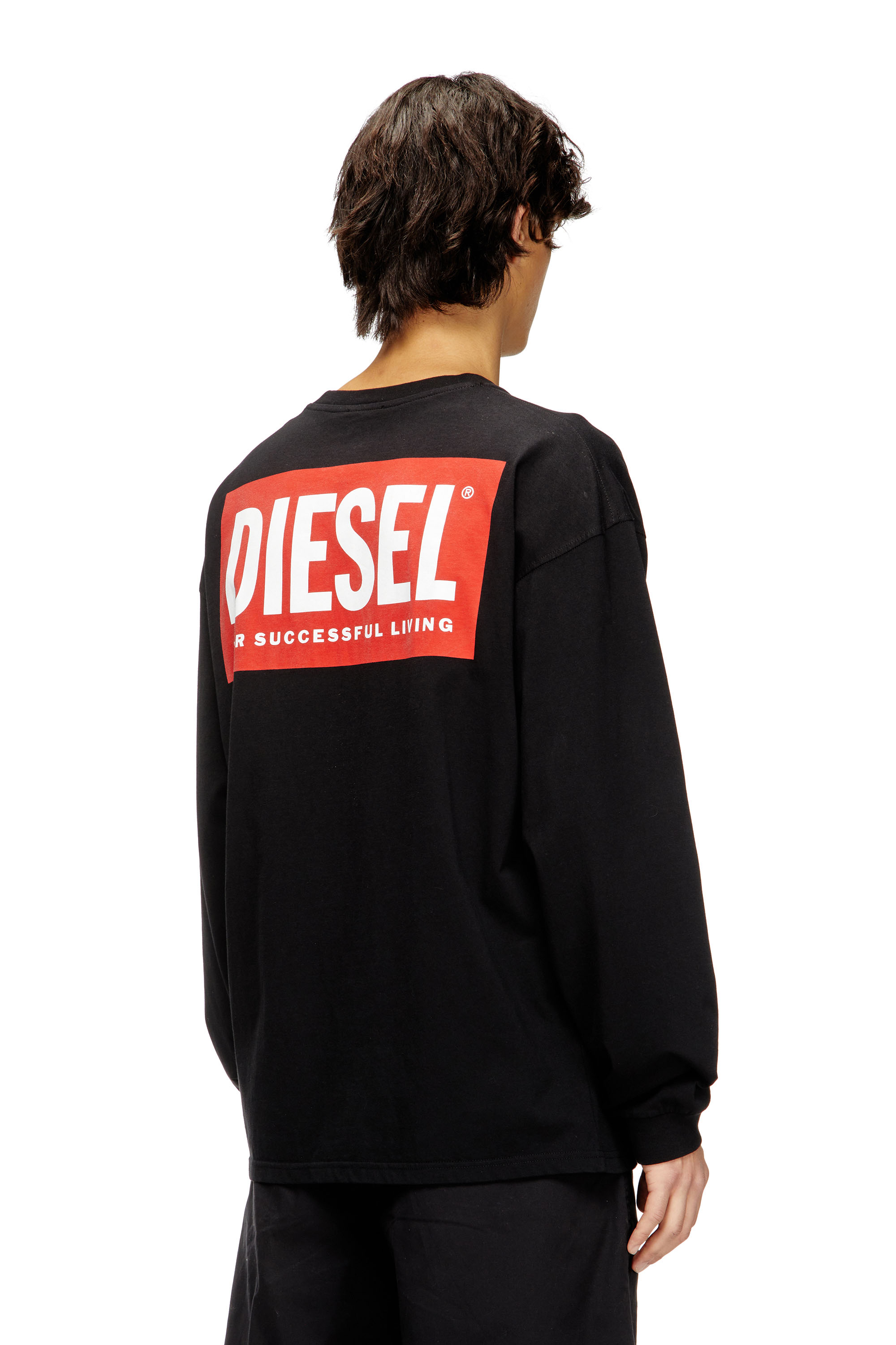 Diesel - T-BOXT-LS-BISK, T-shirt à manches longues décontractée avec logos Diesel Homme in ToBeDefined - 4