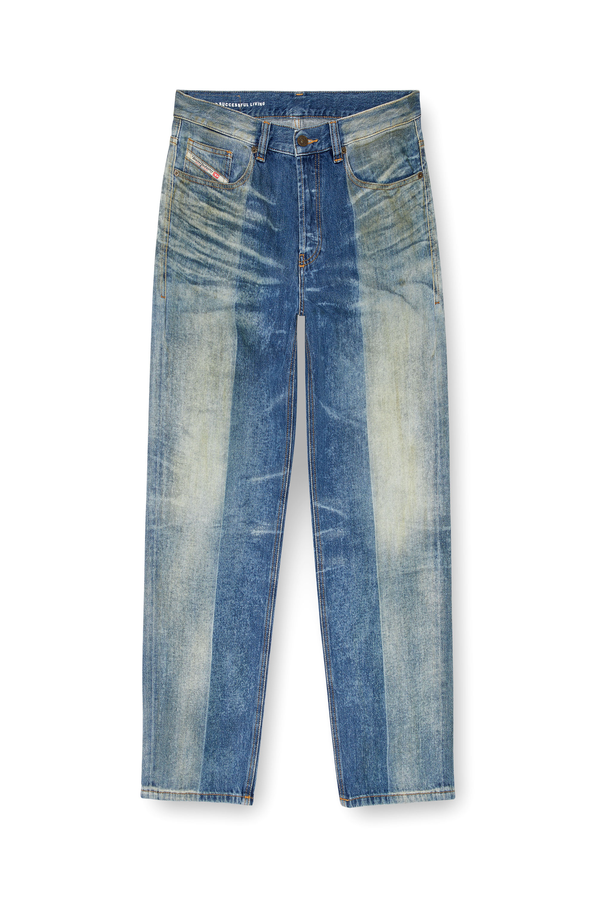 Diesel - Straight Jeans 2010 D-Macs 09L04 Homme, Bleu moyen - Image 6