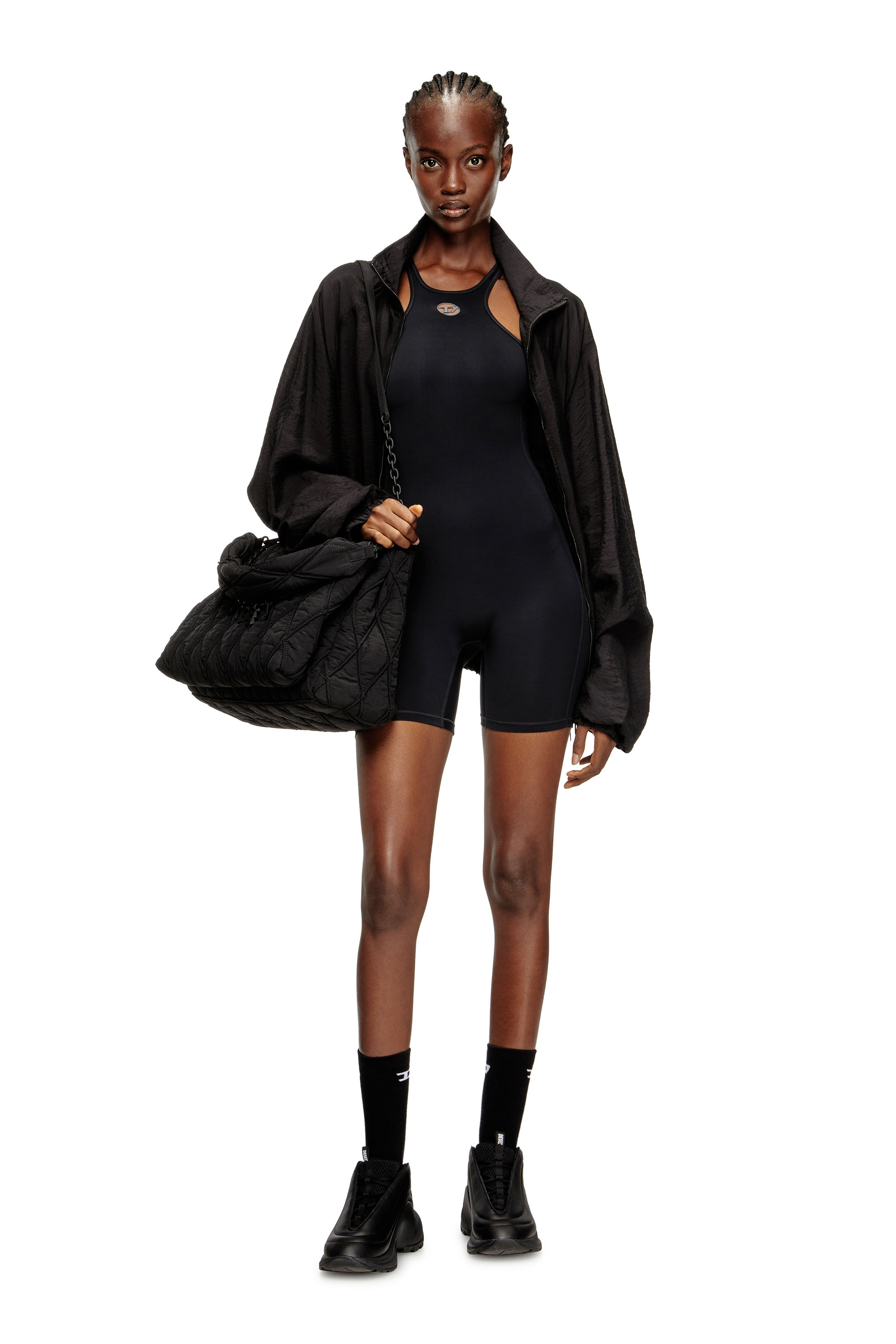 Diesel - NYDIA-UTLT, Combinaison dos nageur Femme in Noir - 6