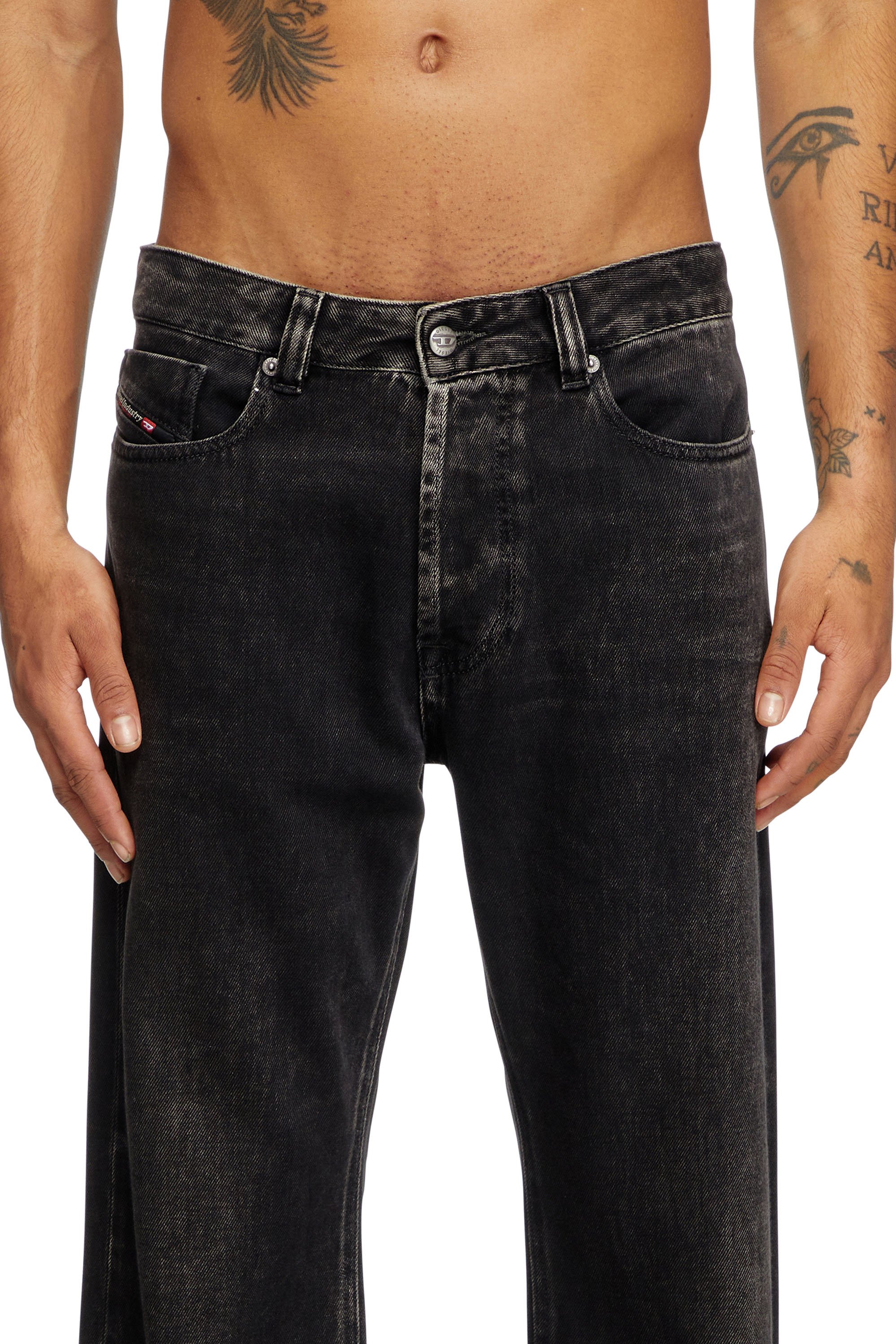 Diesel - Relaxed Jeans 1980 D-Eeper 09J96 Homme, Noir/Gris foncé - Image 5