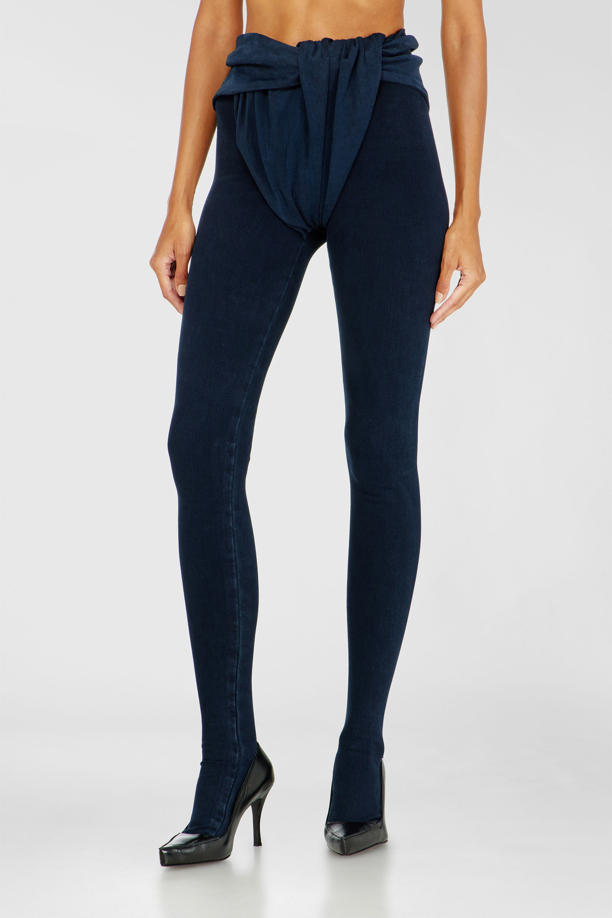 Diesel - Skinny Jeans D-Velly 09R36 Femme, Bleu Fonc&eacute; - Image 4