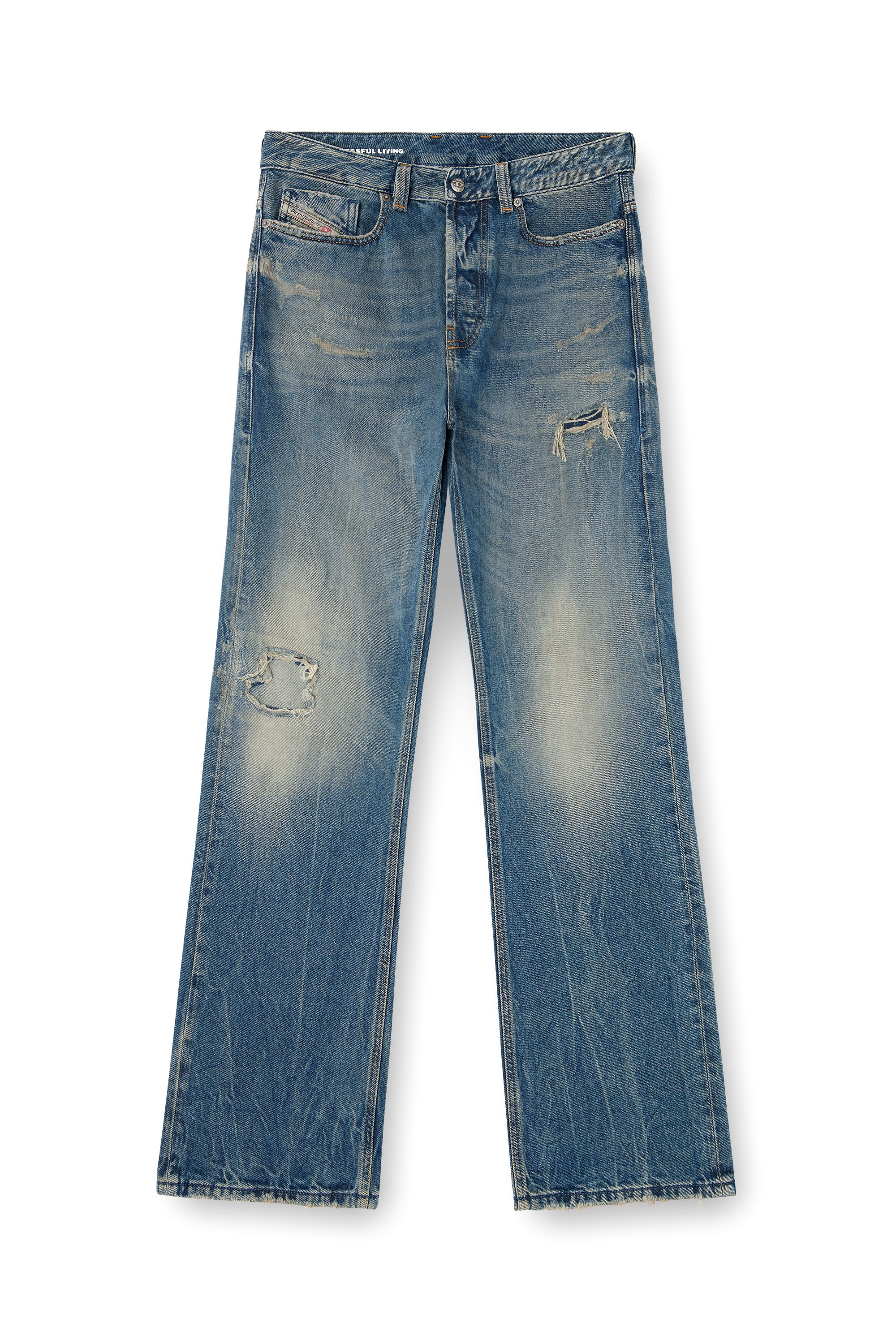 Diesel - Relaxed Jeans 1980 D-Eeper 09M28 Homme, Bleu moyen - Image 3