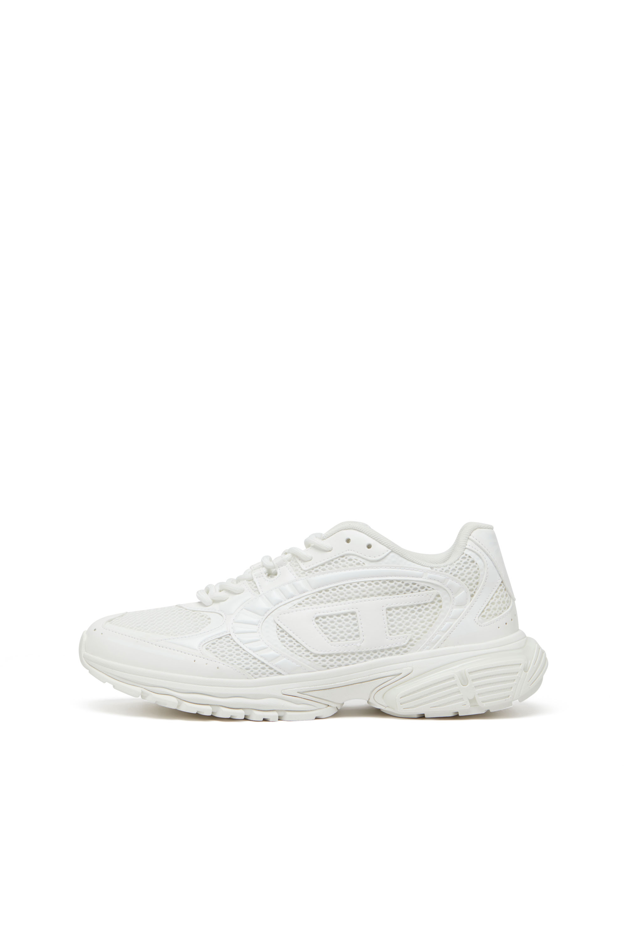 Diesel - S-PRO-V-DENSE LOW, S-Pro-V-Dense-Sneakers en mesh avec logo Oval D Homme in Blanc - 7