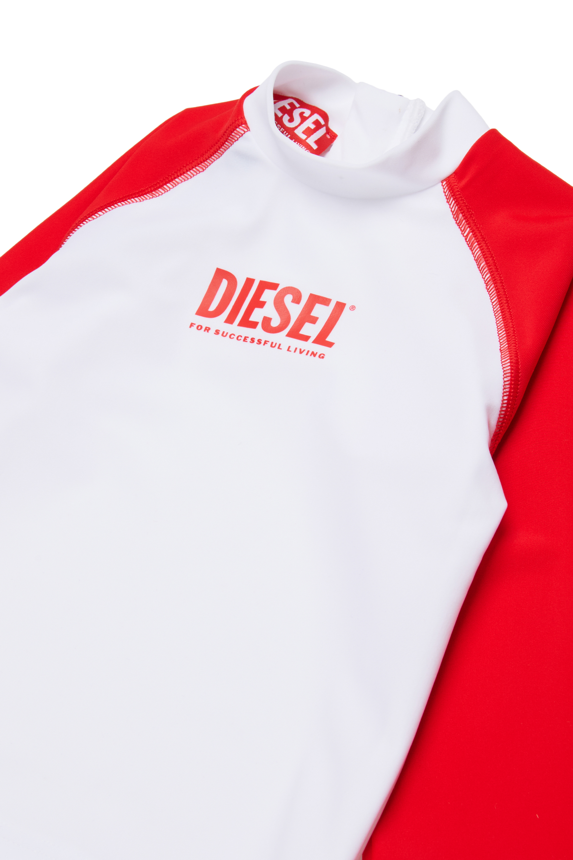 Diesel - MTRIB, Rash guard &agrave; col montant Homme in Polychrome - 3
