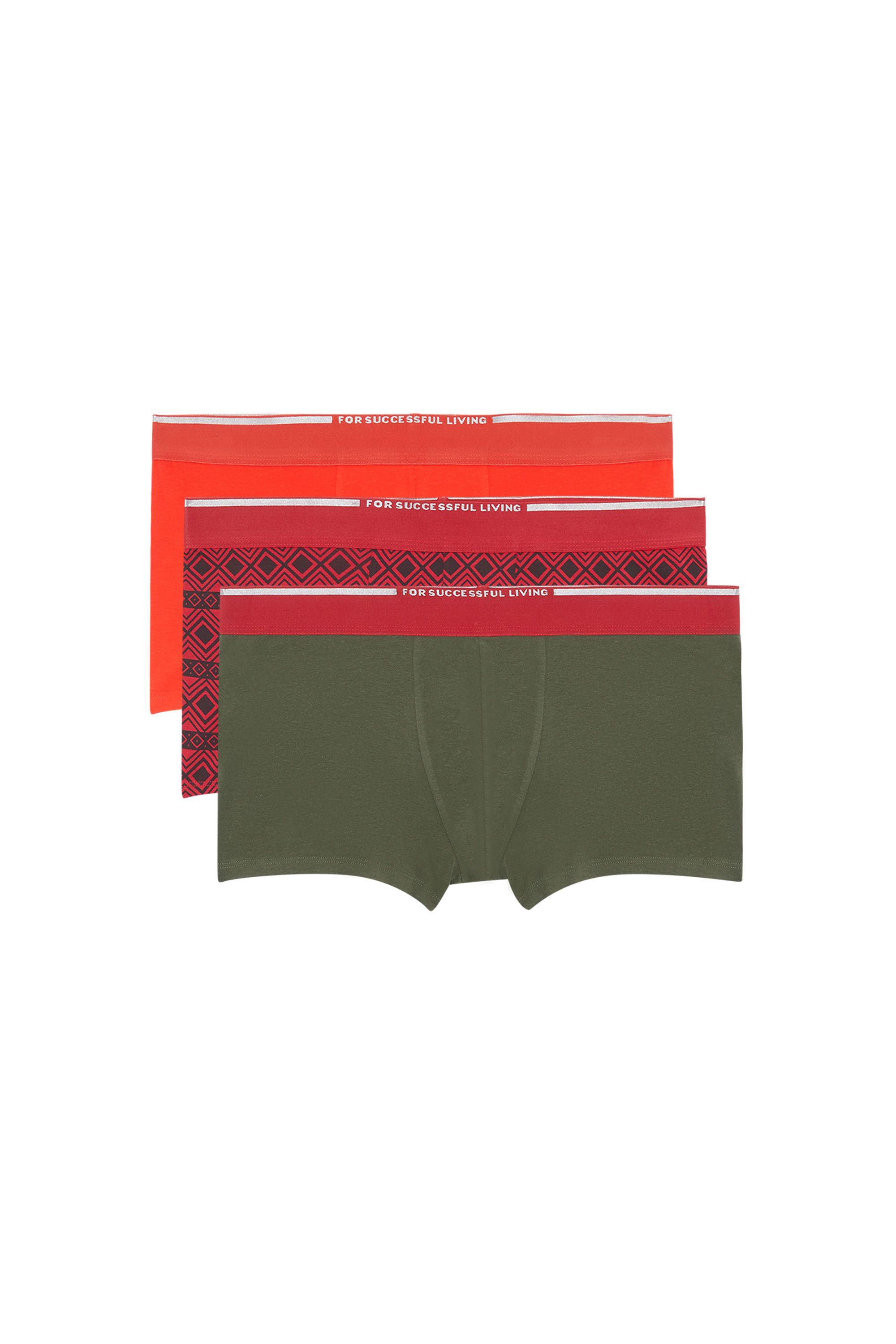 UMBX-DAMIENTHREEPACK, Red/Green - Trunks