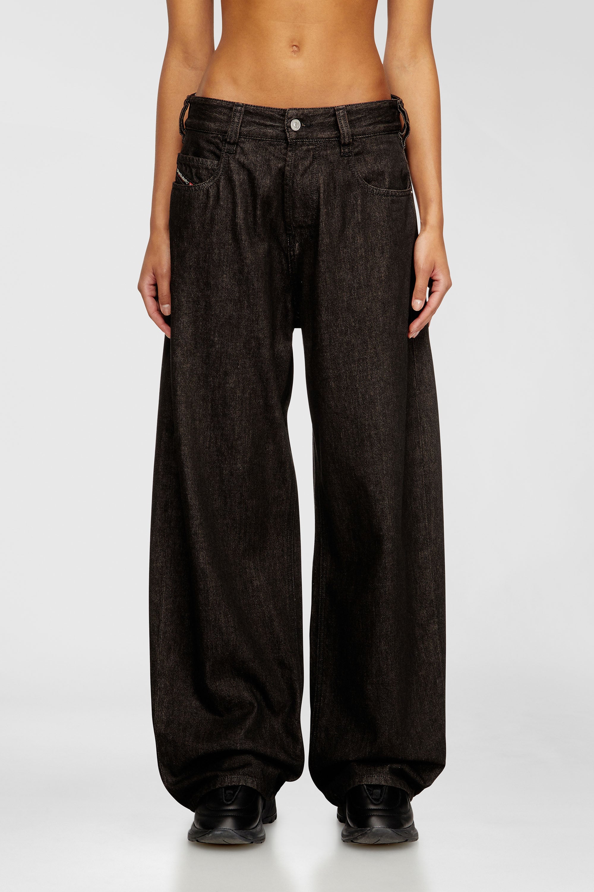 Diesel - Relaxed Jeans 1997 D-Enim-M 09N25 Mixte, Noir/Gris fonc&eacute; - Image 2