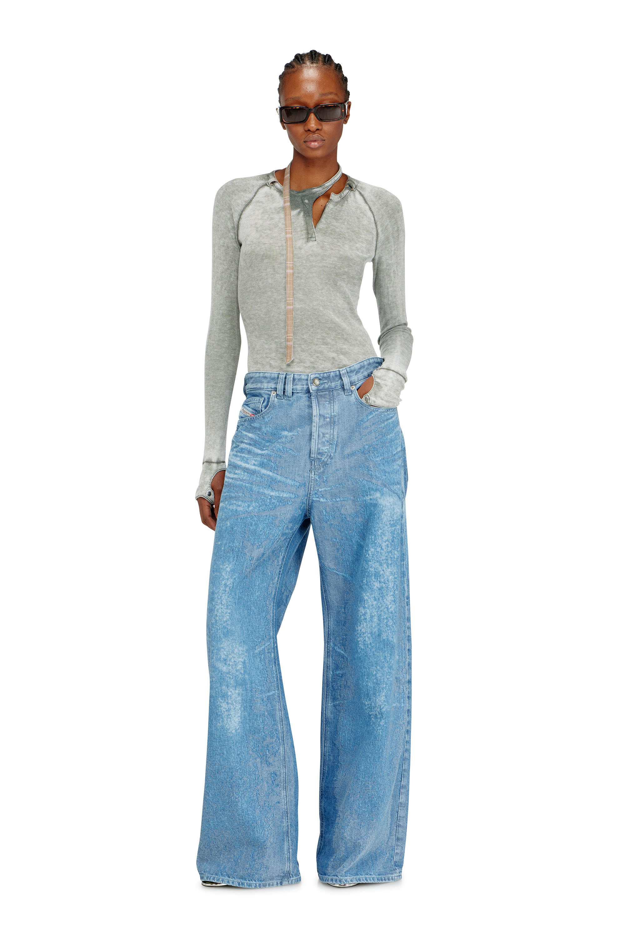 Diesel - Relaxed Jeans 1996 D-Sire 09P23 Femme, Bleu Clair - Image 1