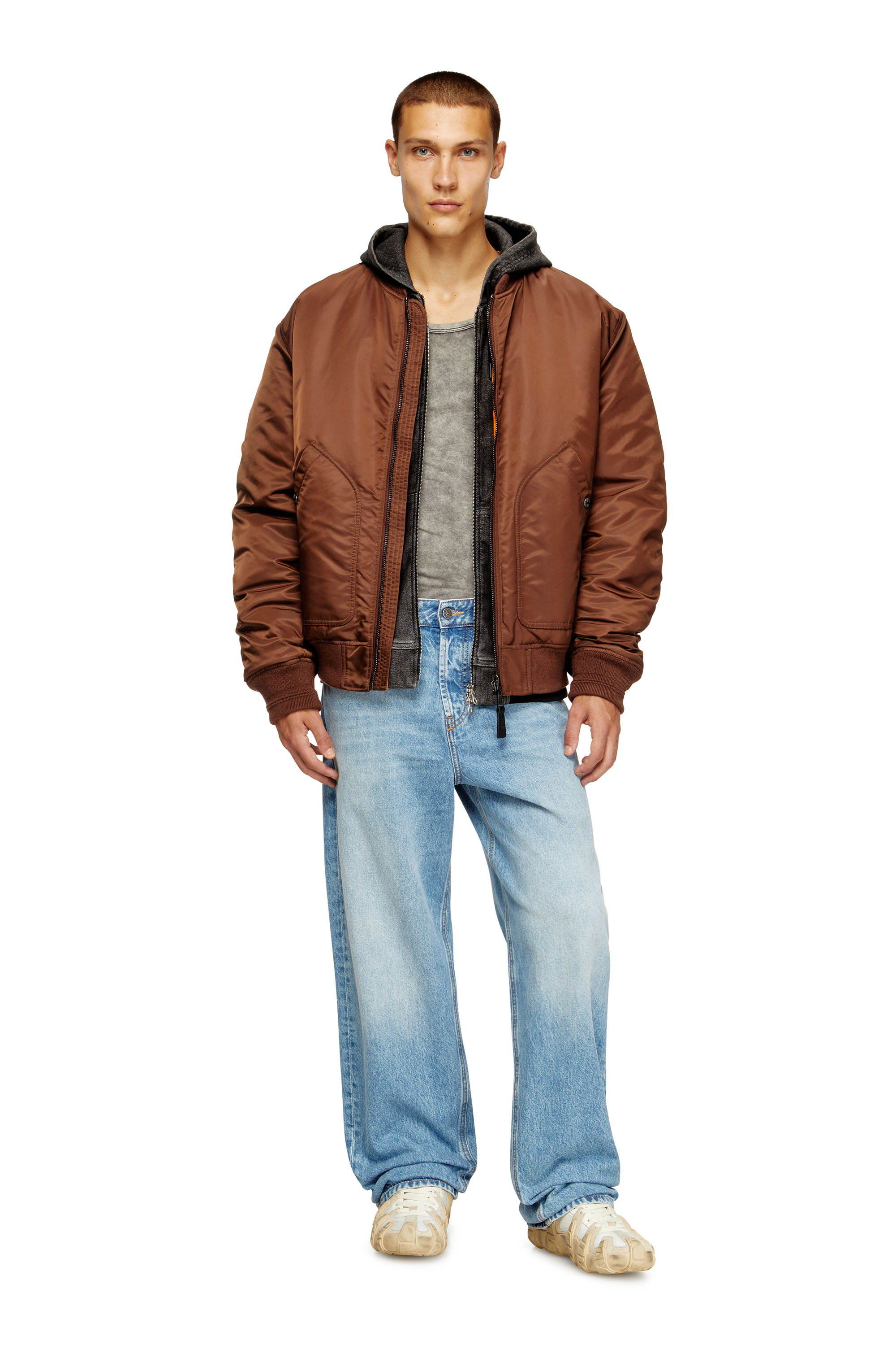 Diesel - Relaxed Jeans 2001 D-Macro 09I29 Homme, Bleu Clair - Image 1