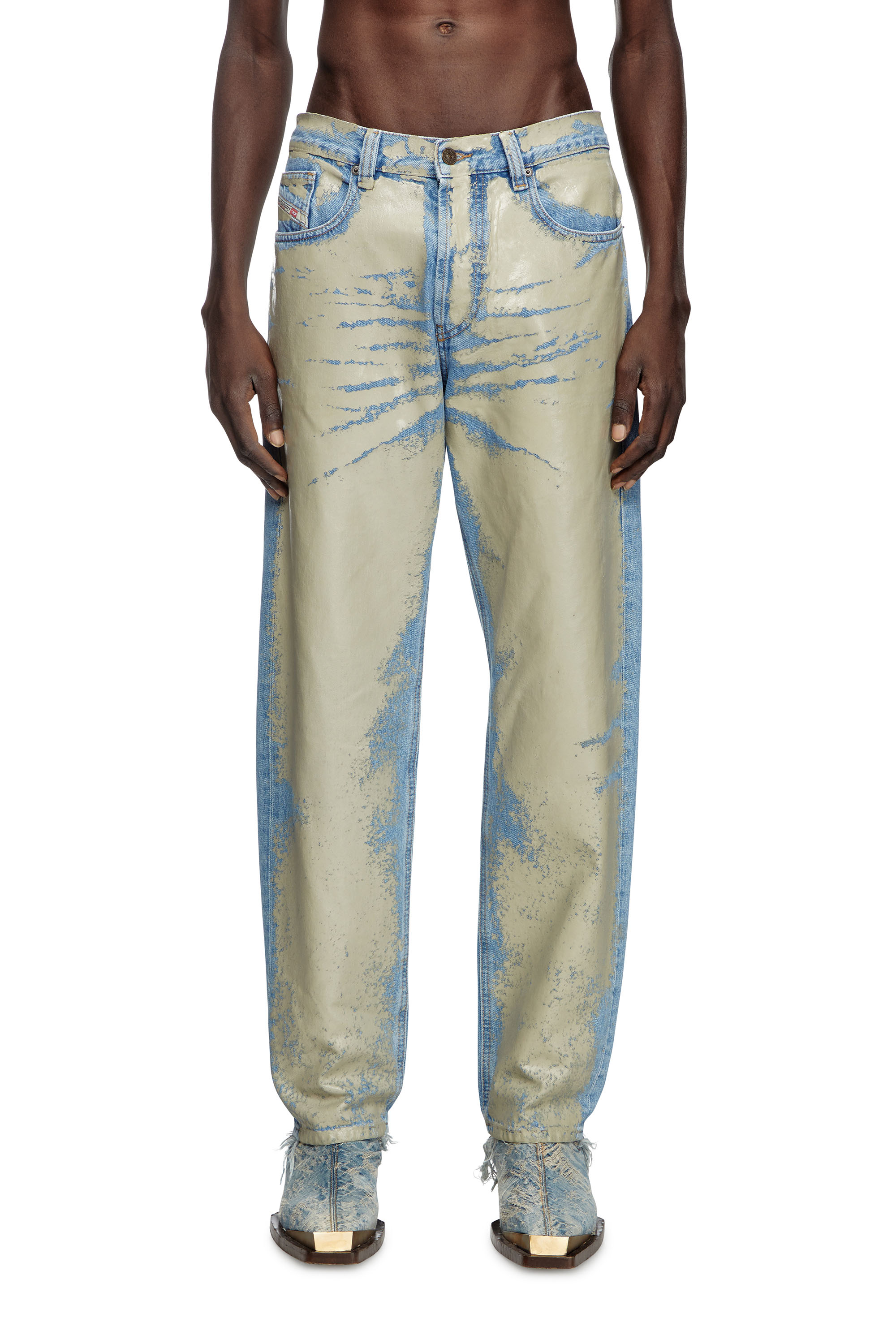 Diesel - Straight Jeans 2010 D-Macs 007AL Homme, Marron Clair - Image 2