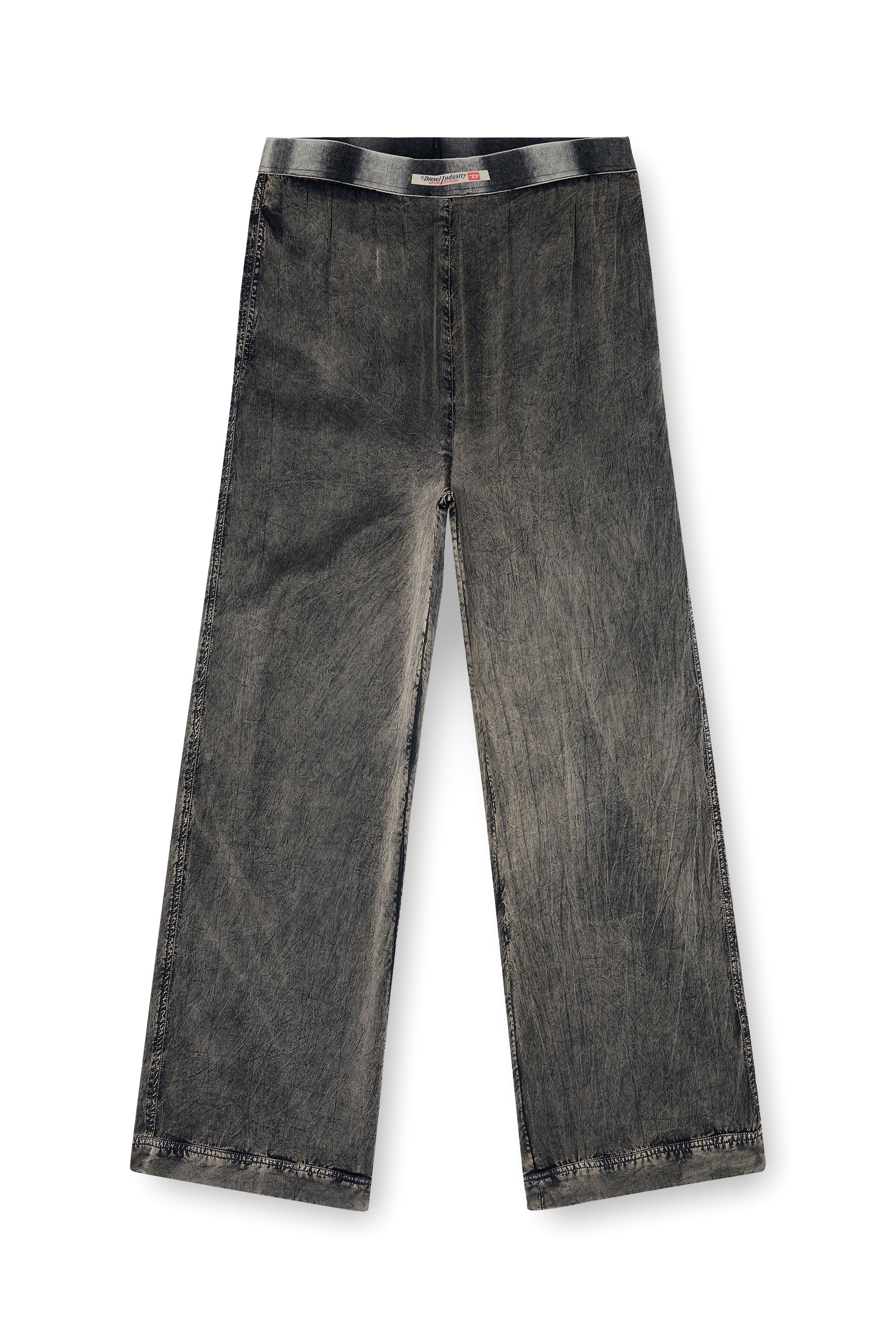 Diesel - ZAYNE-DNM, Pantalon en viscose &agrave; la coupe fluide Homme in Gris - 4