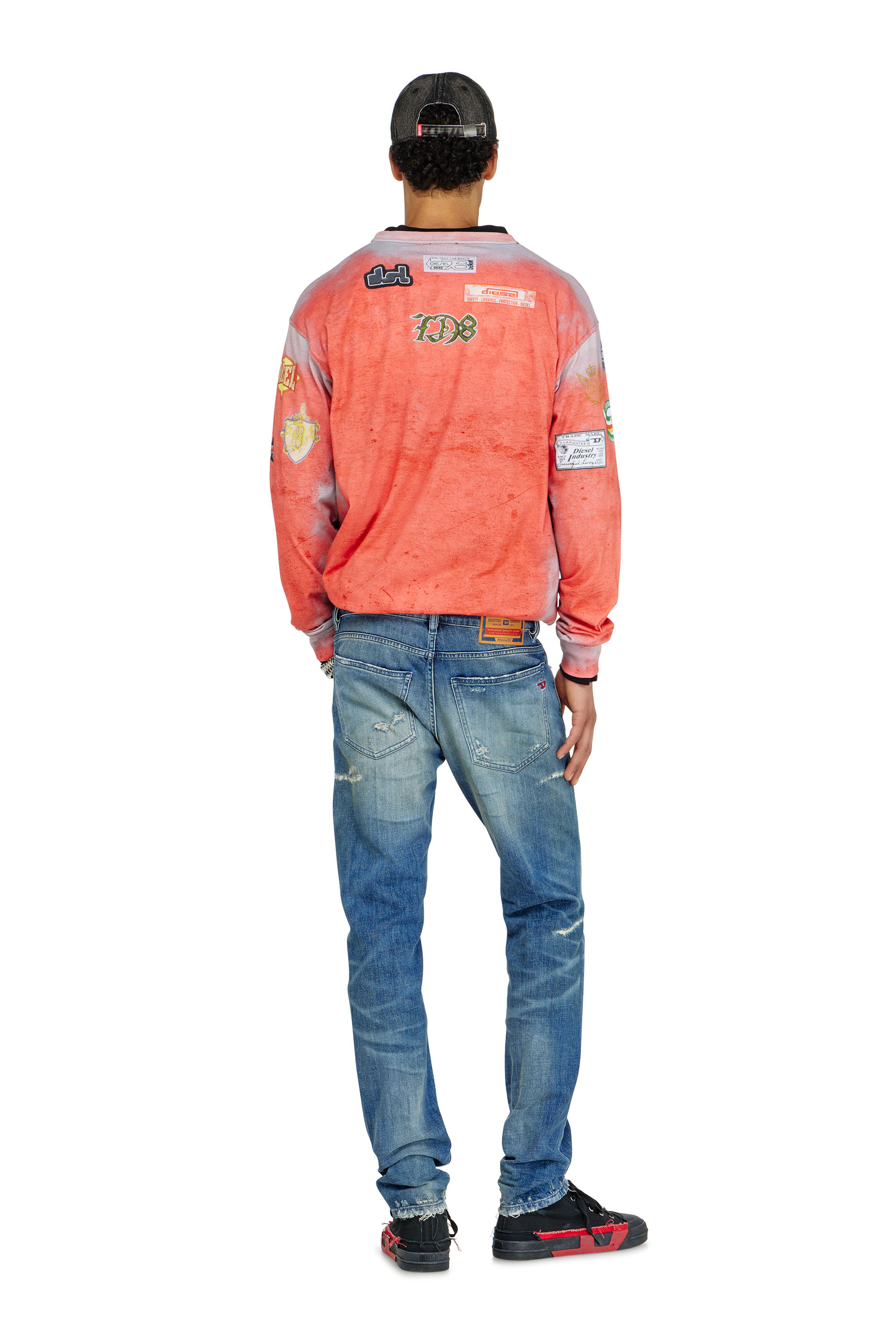 Diesel - Slim Jeans 2019 D-Strukt 007EN Homme, Bleu moyen - Image 3