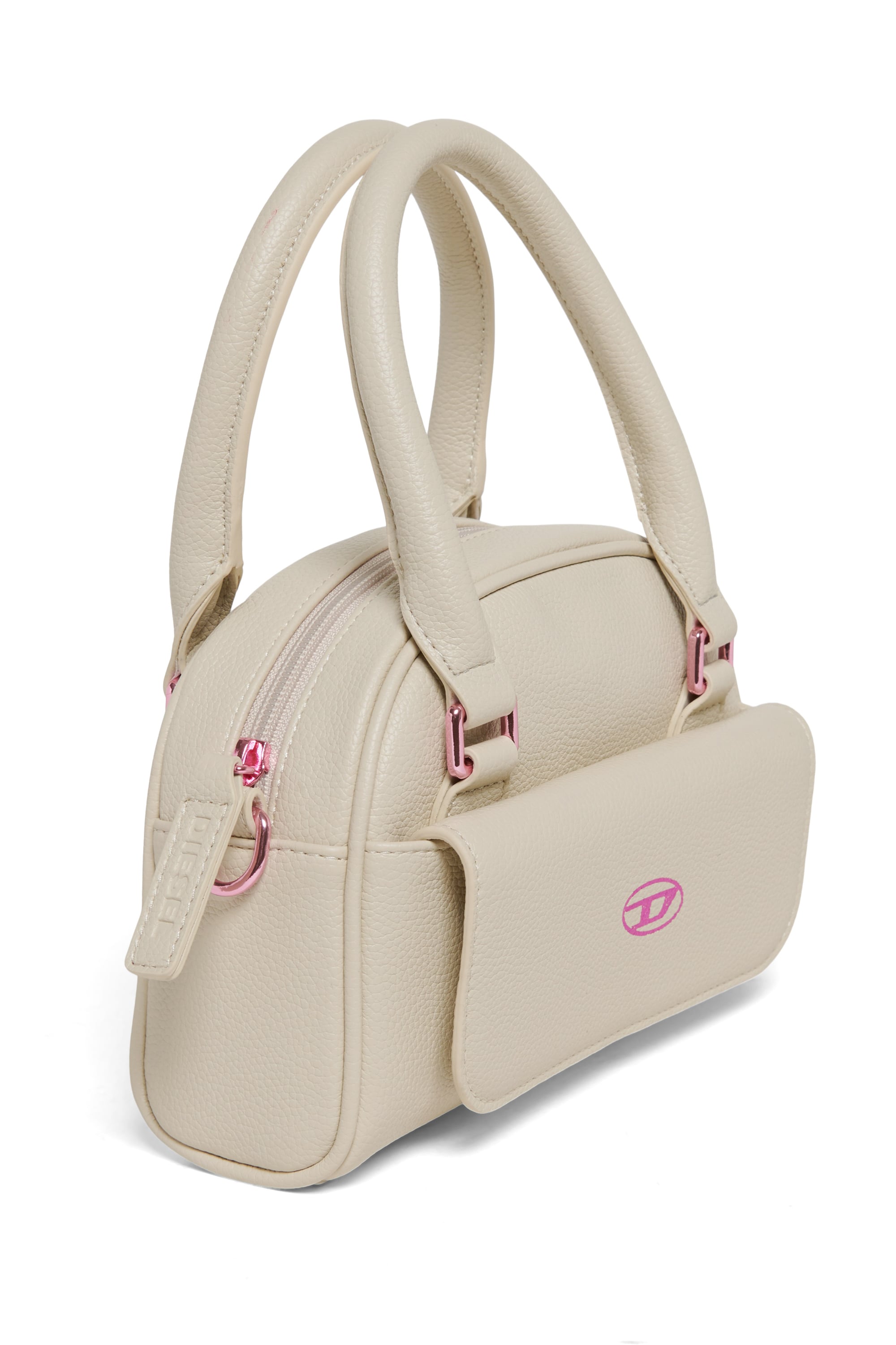 Diesel - WREDY, WREDY - Sac en tissu enduit grain&eacute; Femme in Blanc - 3
