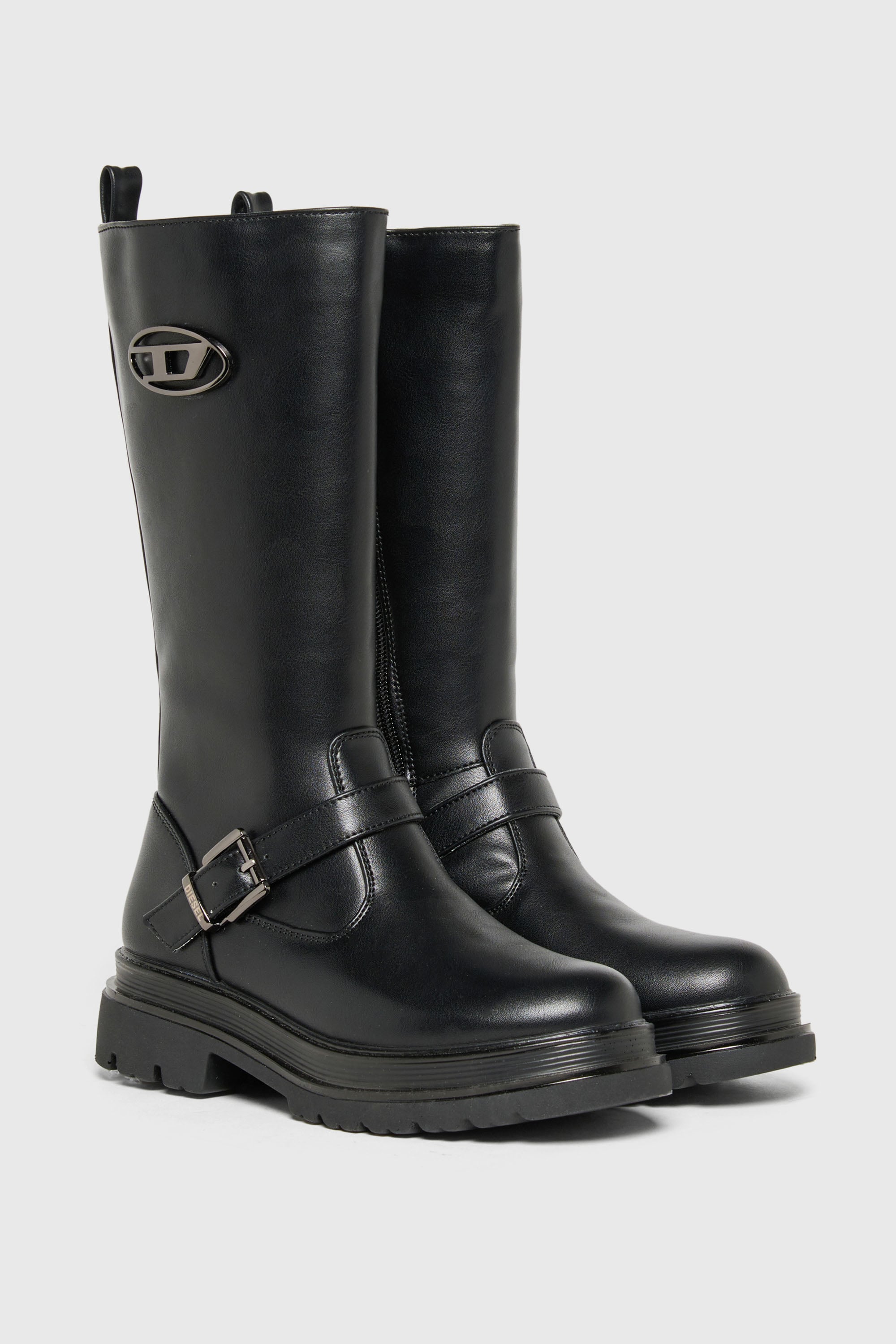 Diesel - D-KRILTY, D-Krilty - Bottes hautes avec d&eacute;tail boucle Mixte in Noir - 2