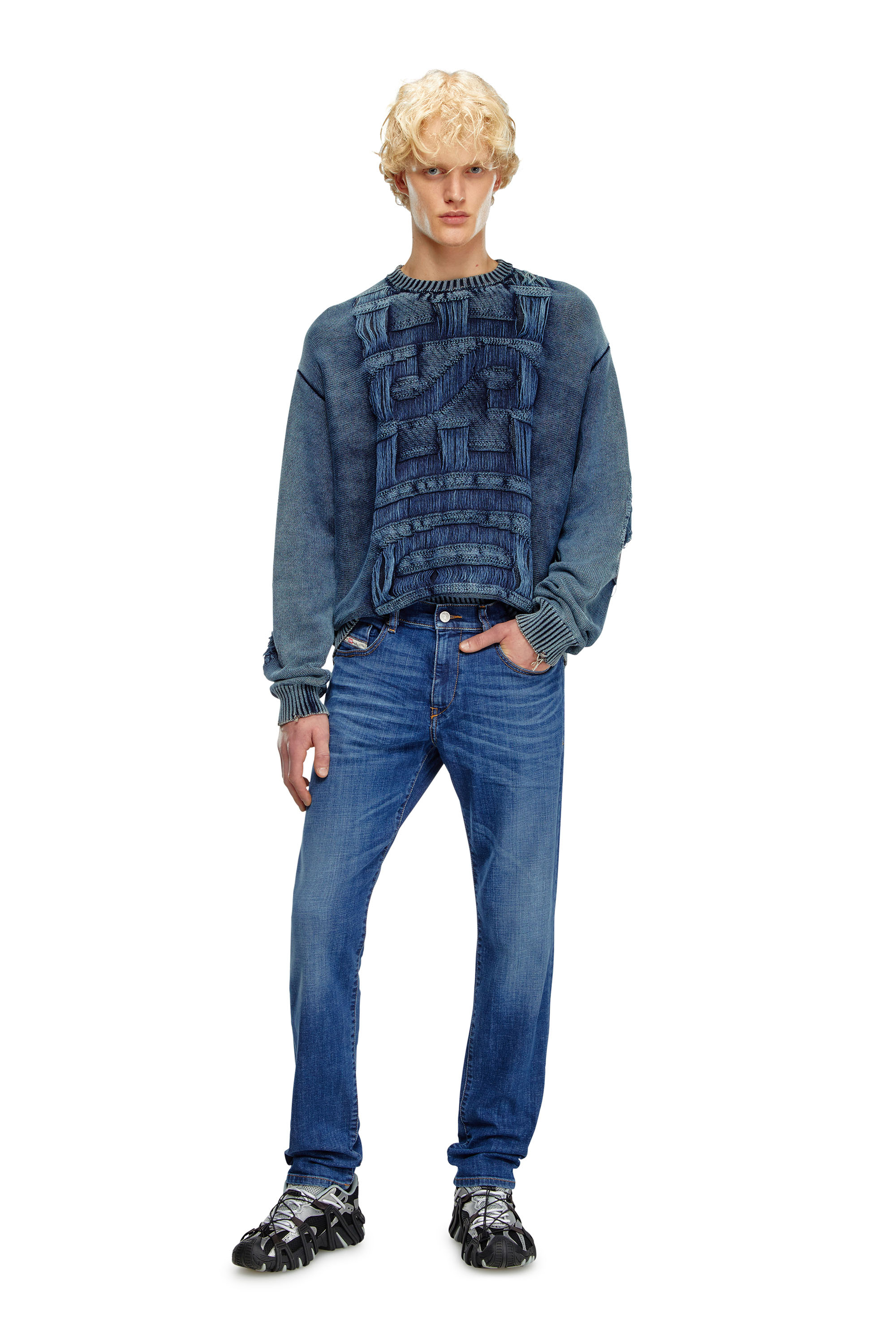 Diesel - Slim Jeans 2019 D-Strukt 09K04, Medium blue - Image 1