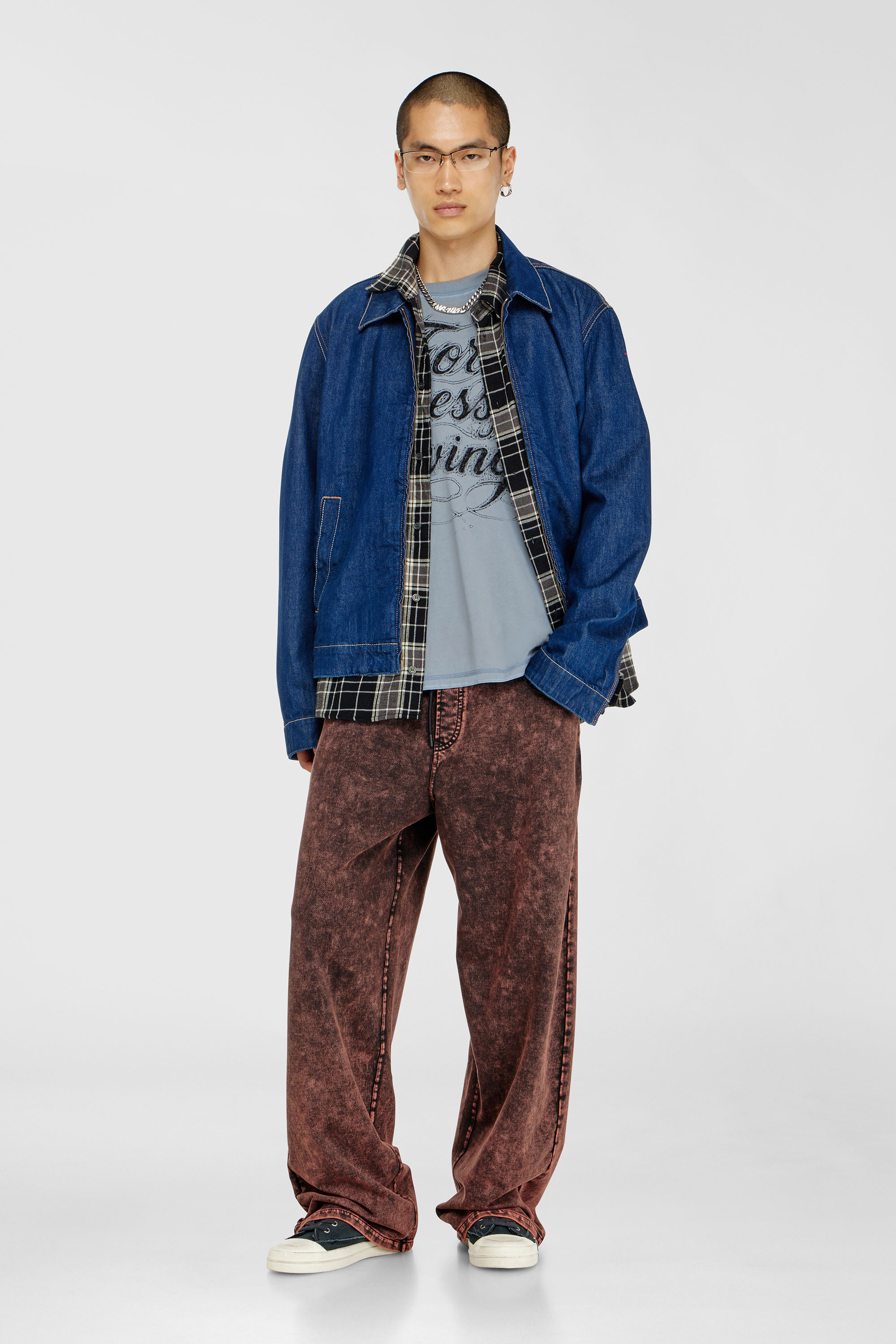 Diesel - T-BOXT-AA8, T-shirt avec imprim&eacute; For Successful Living Homme in Gris - 1