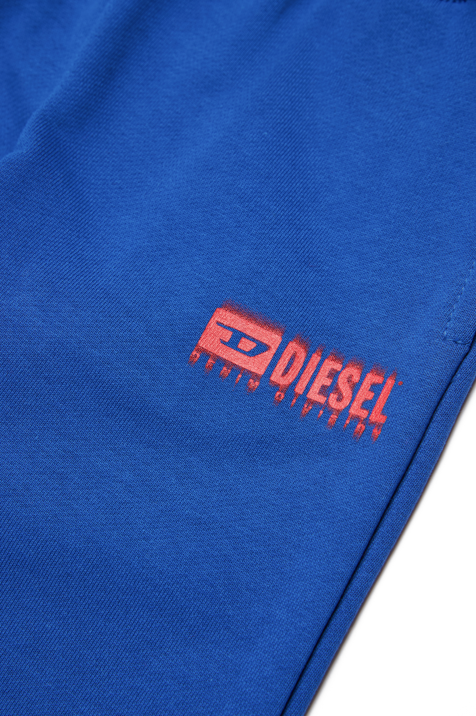 Diesel - PBASEB, Mixte Pantalon de survêtement avec logo taché in Bleu - Image 4