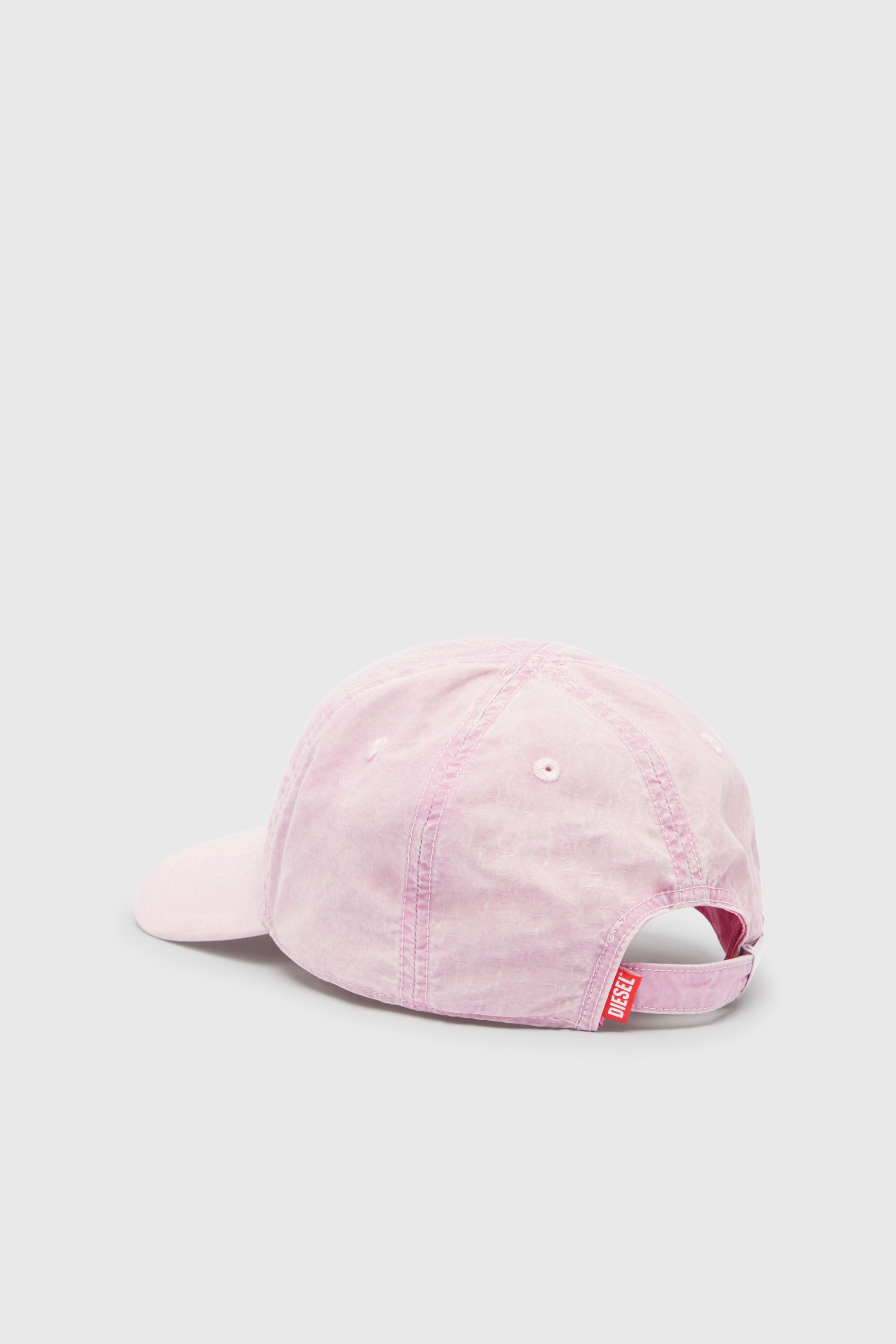 Diesel - C-NYLOFF, Man's Baseball cap with embroidered Oval D in Pink - 2