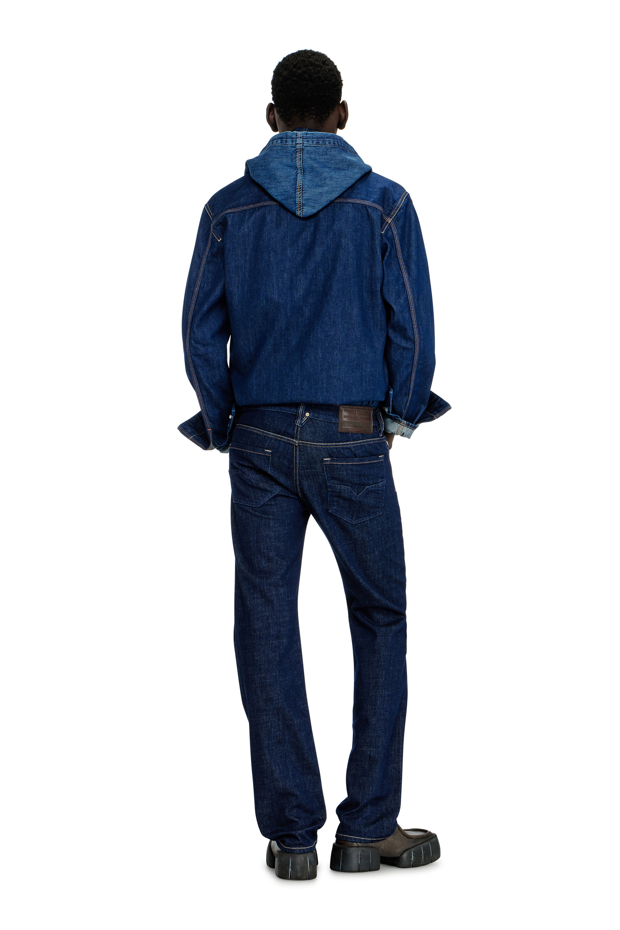 Diesel - Regular Jeans 1985 Larkee 007EQ Homme, Bleu Fonc&eacute; - Image 4