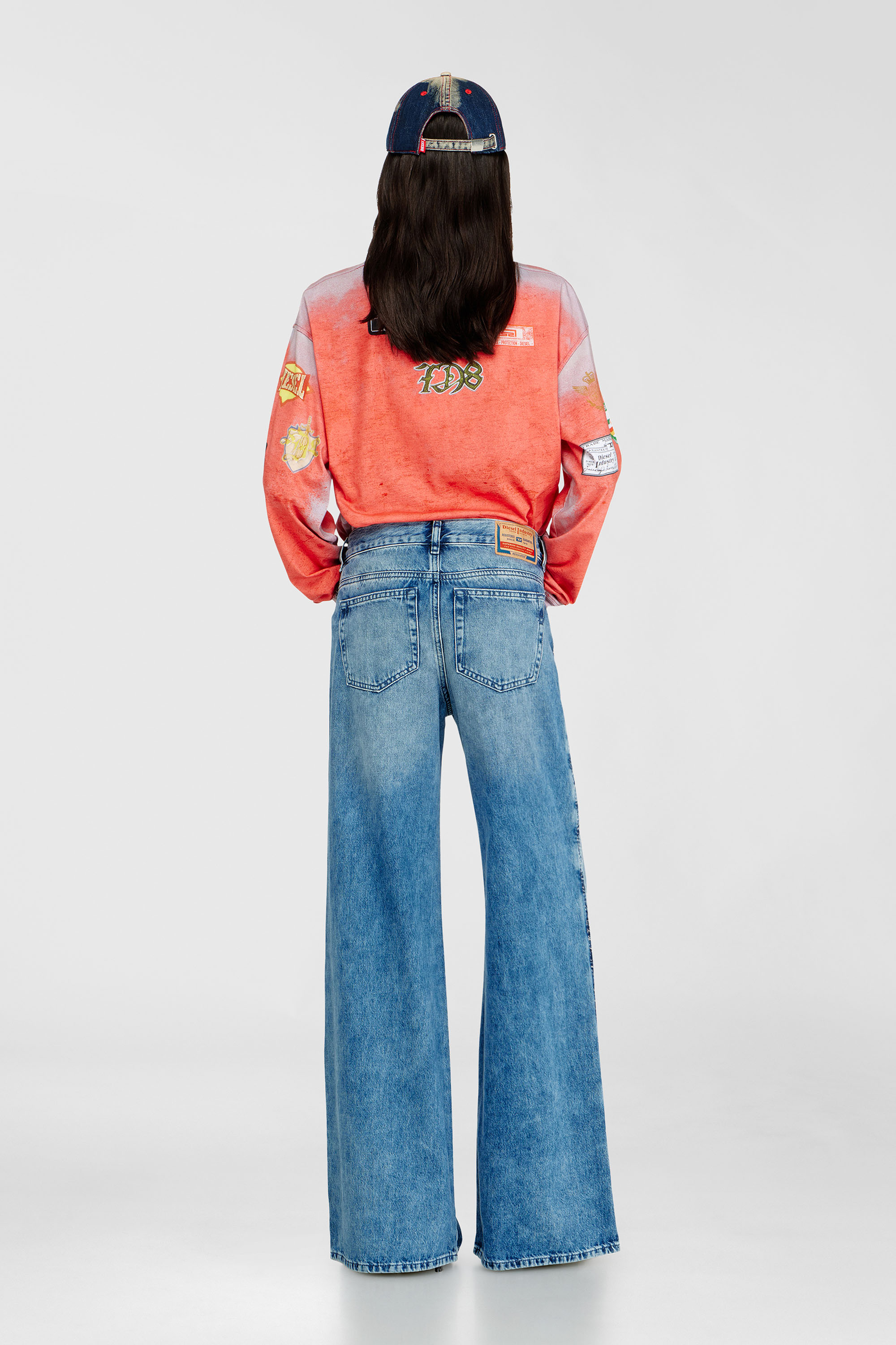 Diesel - Flare Jeans 1978 D-Akemi 0ADCJ Femme, Bleu moyen - Image 3