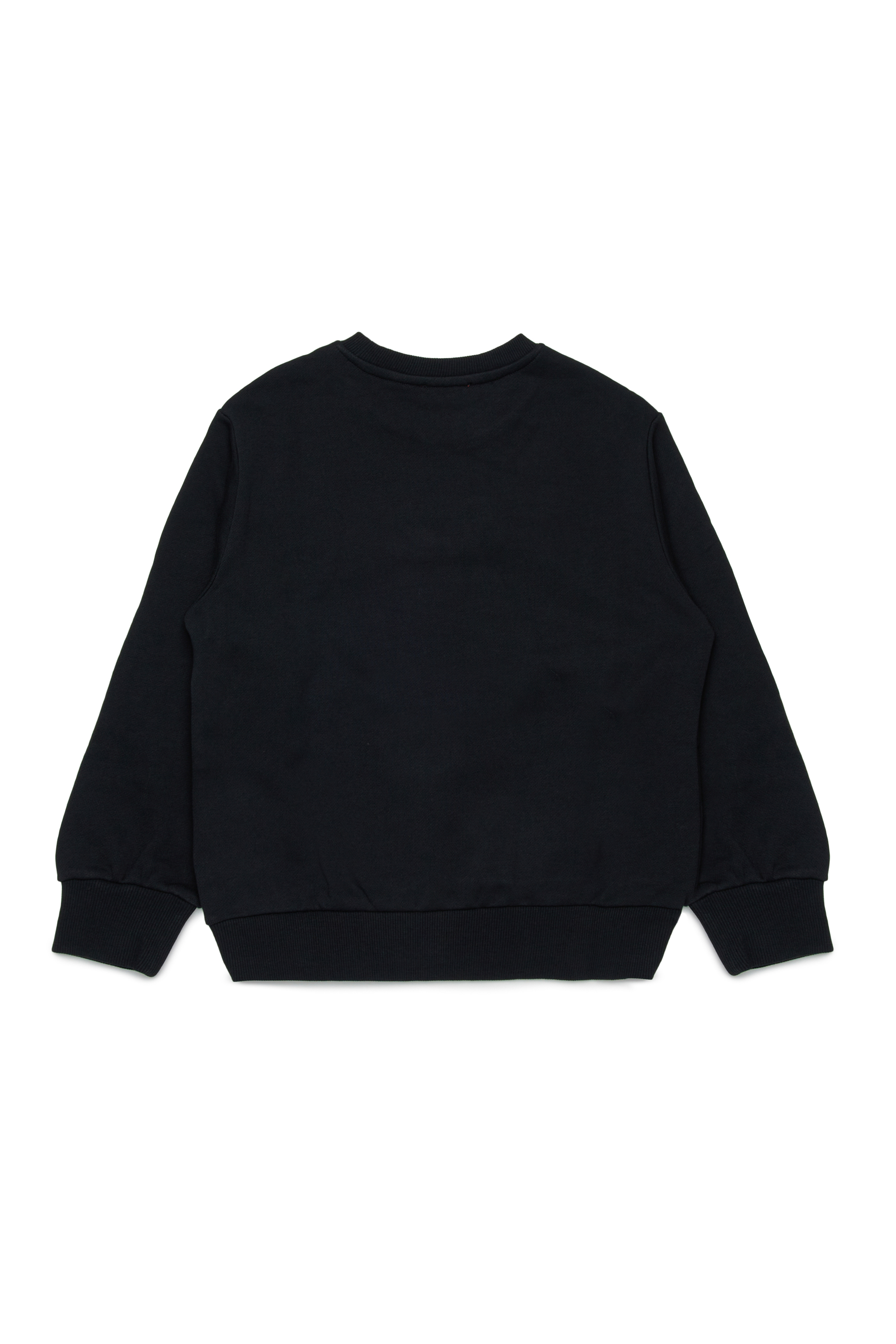 Diesel - SBONNIE OVER, Sweatshirt en coton avec logo Oval D Homme in Noir - 2