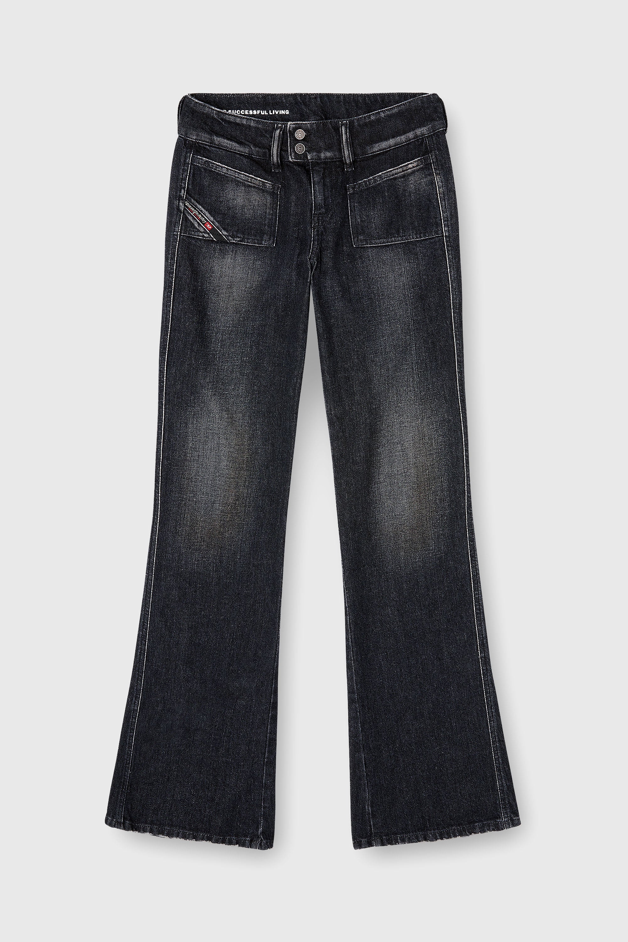 Diesel - Bootcut Jeans D-Hush 09N50 Femme, Noir/Gris fonc&eacute; - Image 2