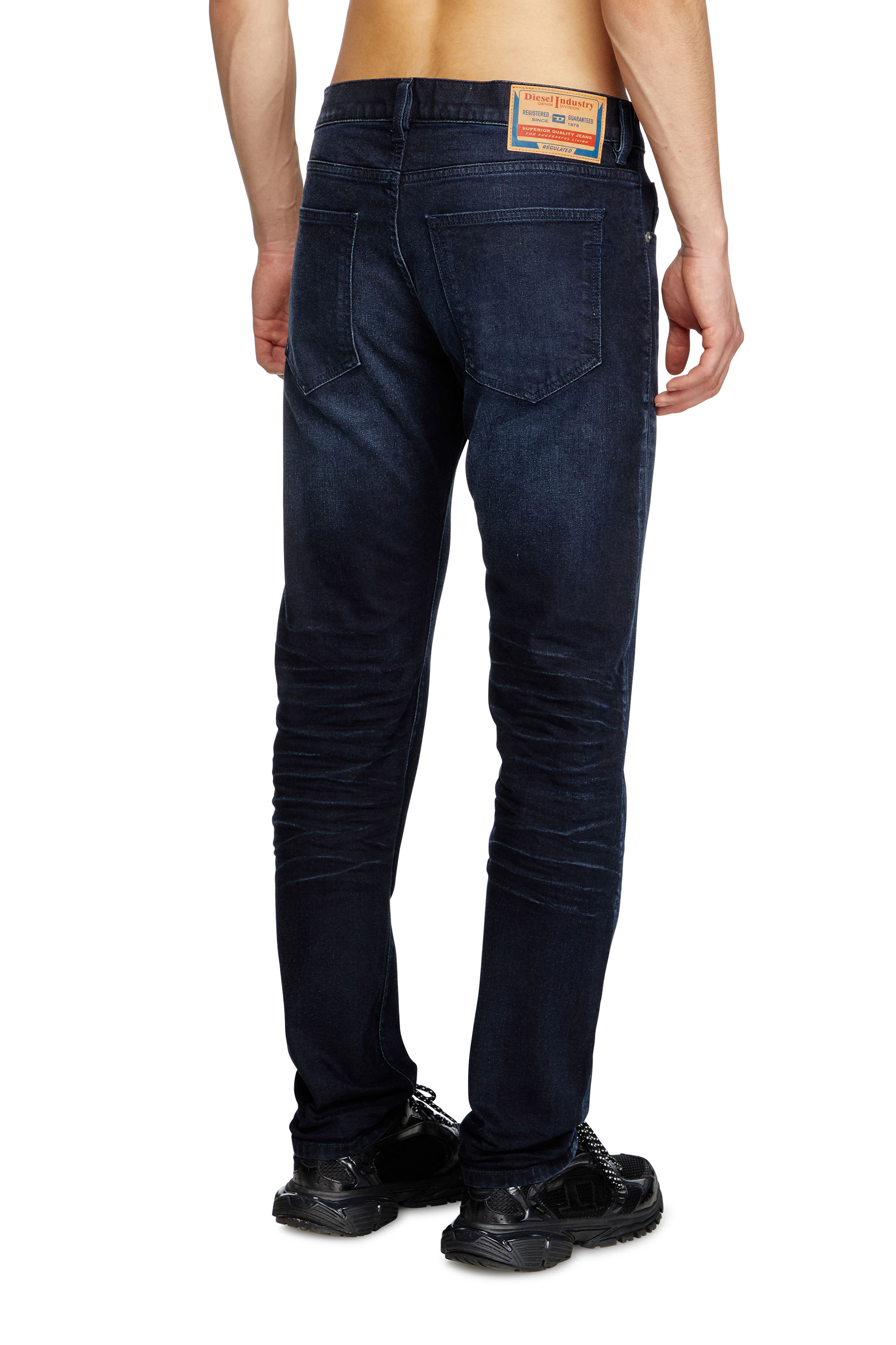 Diesel - Slim Jeans 2019 D-Strukt 0BMBX Homme, Bleu Fonc&eacute; - Image 3
