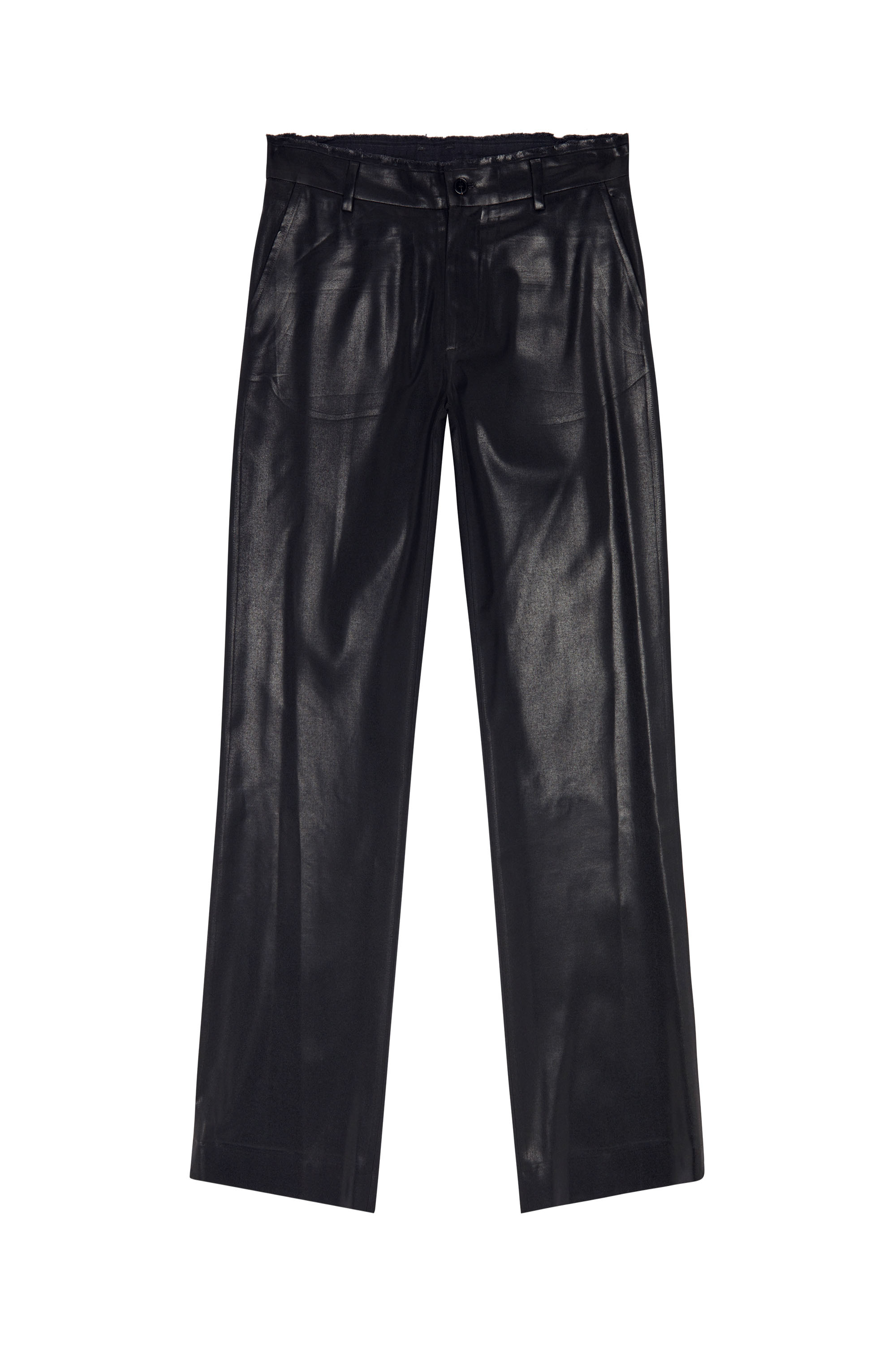 Diesel - P-KILEY-HEAV, Pantalon en Laine Fraîche avec taille bordée de denim Homme in Noir - 5