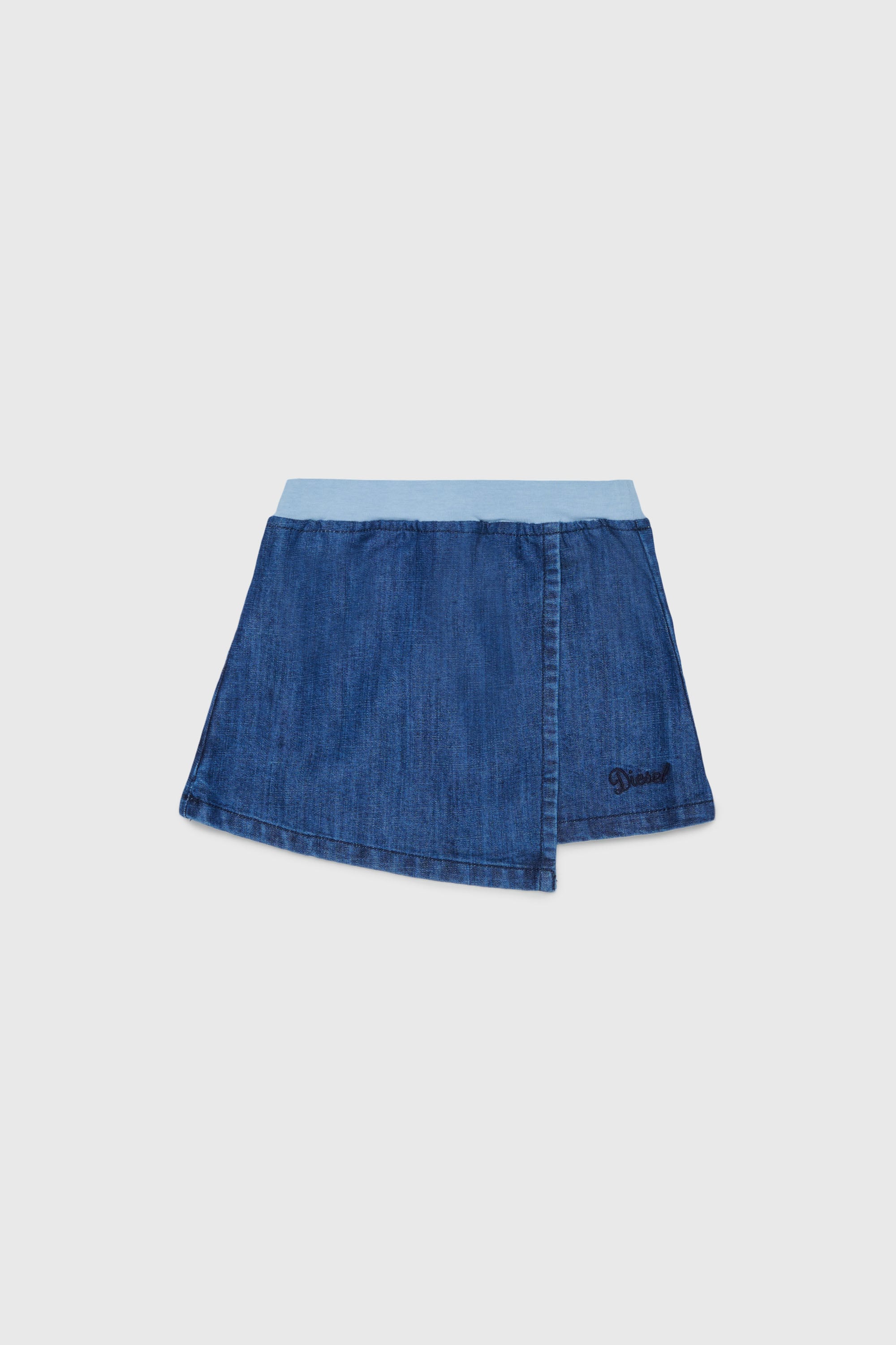 Diesel - GLINIMB, Jupe effet portefeuille en denim Femme in Bleu - 1
