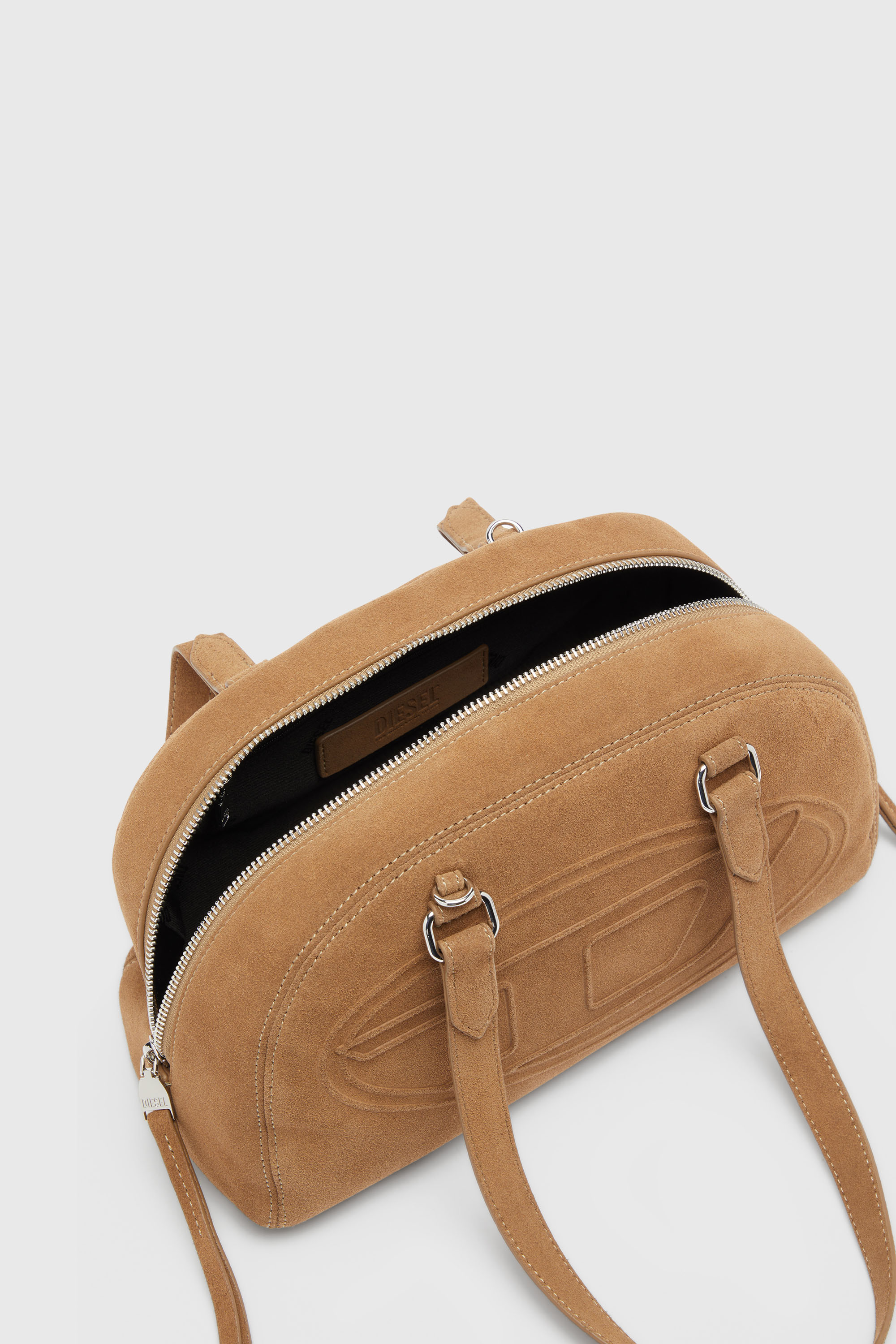 Diesel - 1DR DOME SHOULDER, 1DR Dome-Sac &agrave; &eacute;paule avec logo Oval D Mixte in Beige - 4