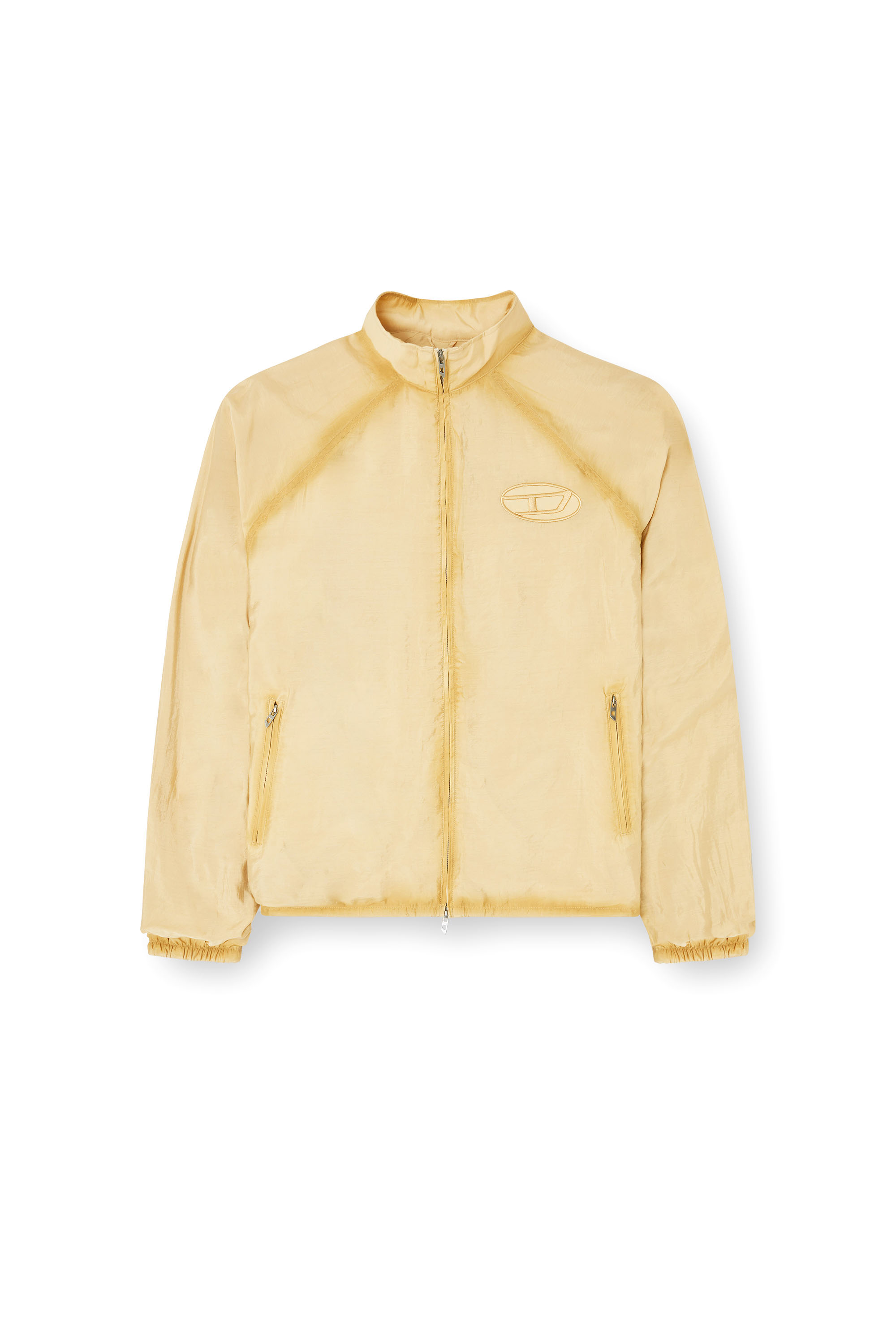 Diesel - J-HENRI-SOUVENIR, Veste de survêtement brodée style souvenir Homme in Beige - 3