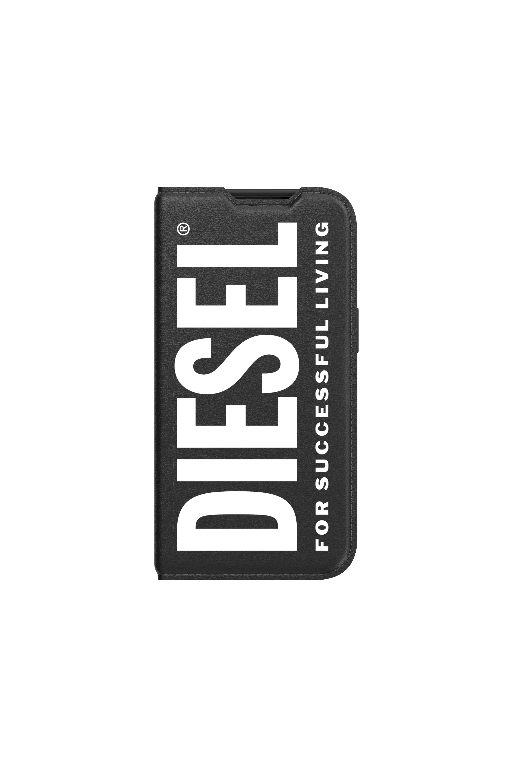 Diesel - 50260 BOOKLET CASE, Étui folio pur iPhone 14 Mixte in Noir - 2