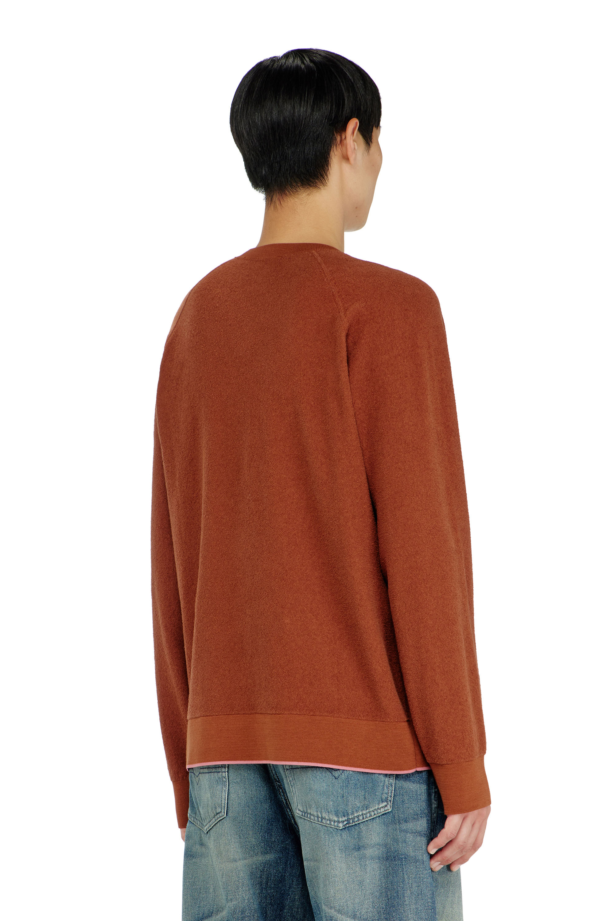 Diesel - K-RALFS, Boucl&eacute; jumper avec broderie Phoenix Homme in ToBeDefined - 4