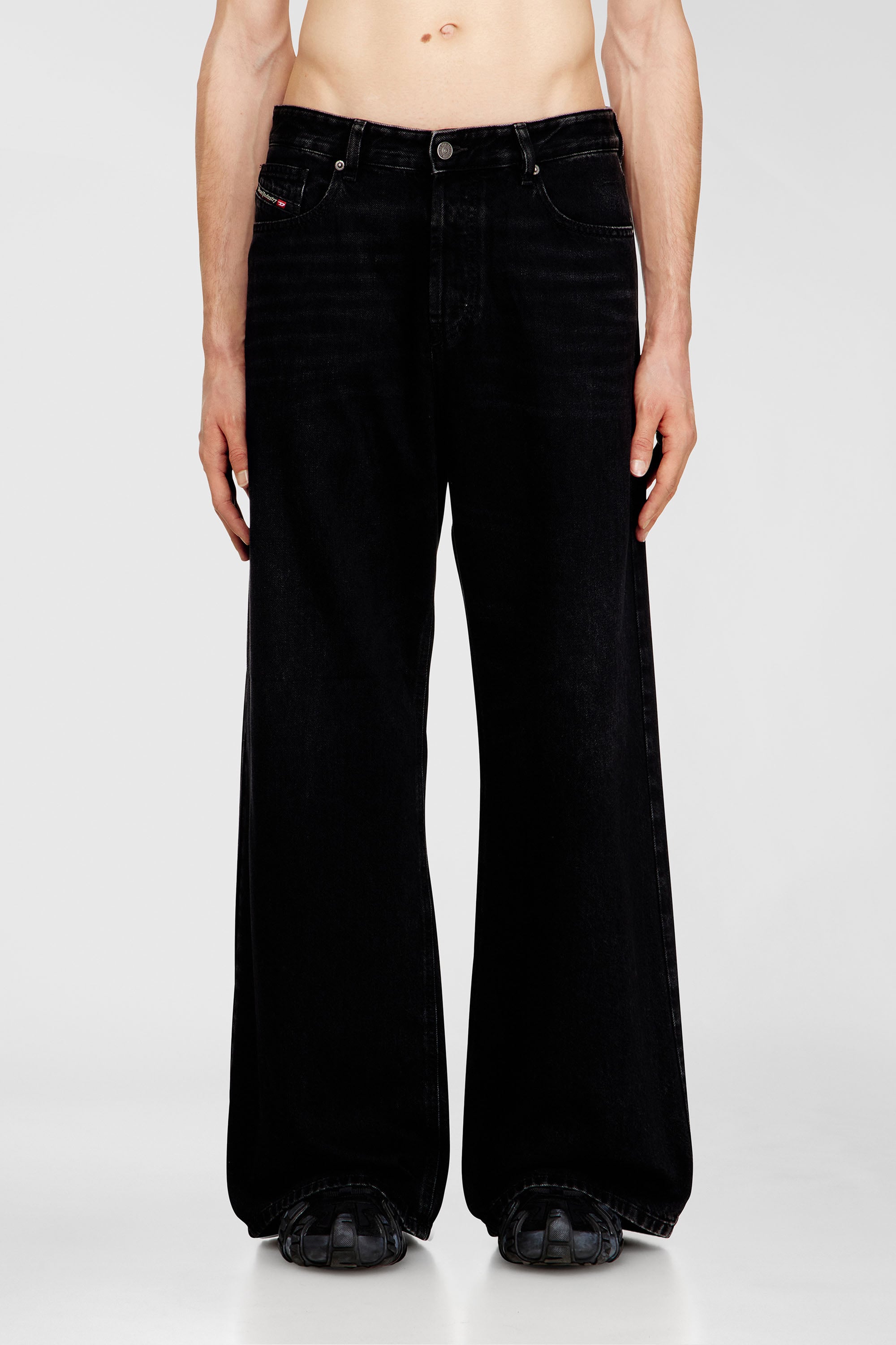 Diesel - Unisex's Relaxed Jeans 1996 D-Sire 09P09, Black/Dark grey - 1