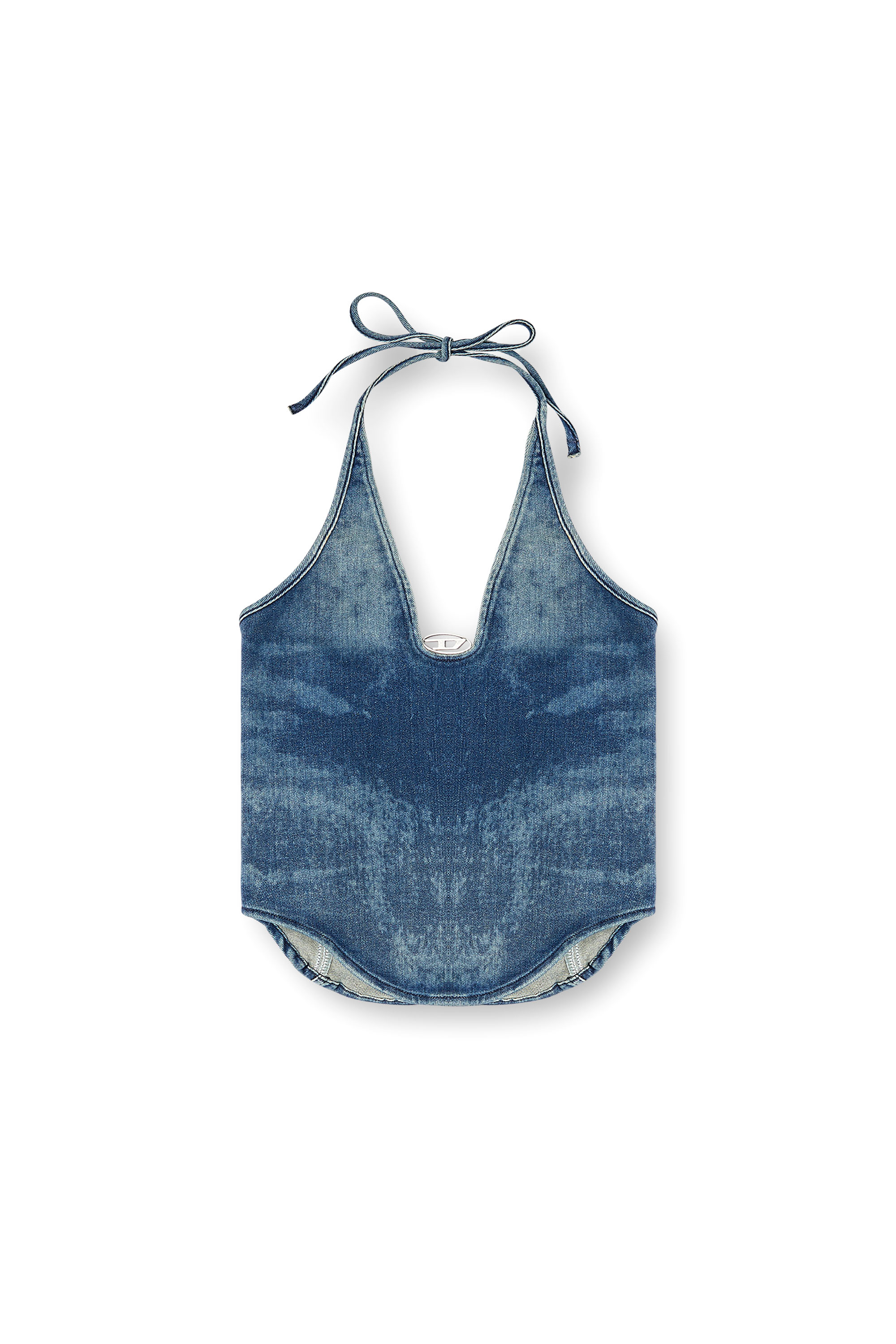 Diesel - DE-JANICE-S, Haut dos nu en denim Reform Femme in Bleu - 3