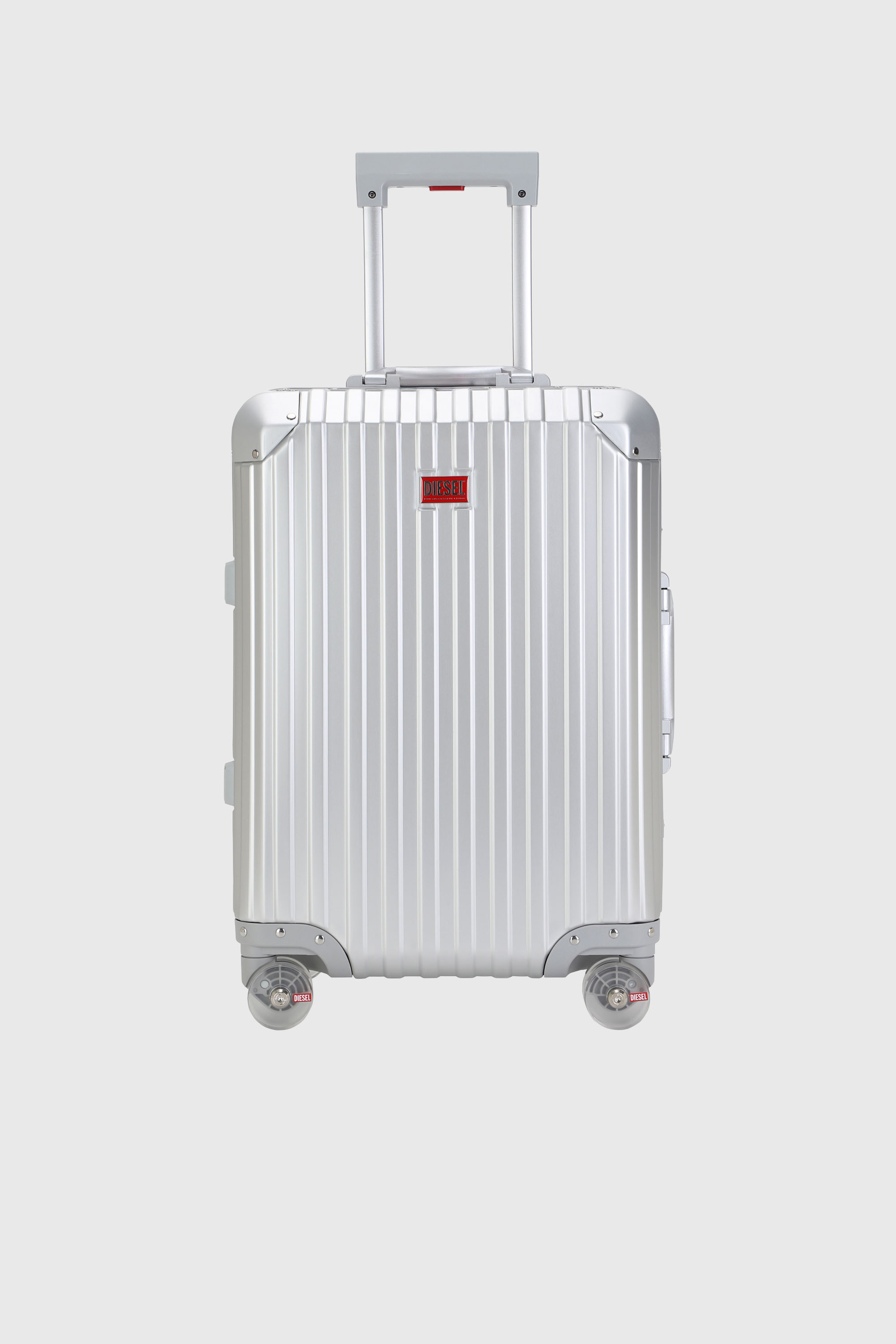 Diesel - DIESEL ALUMINUM TROLLEY- DSL002, Valise en aluminium taille S Mixte in Gris argent&eacute; - 1