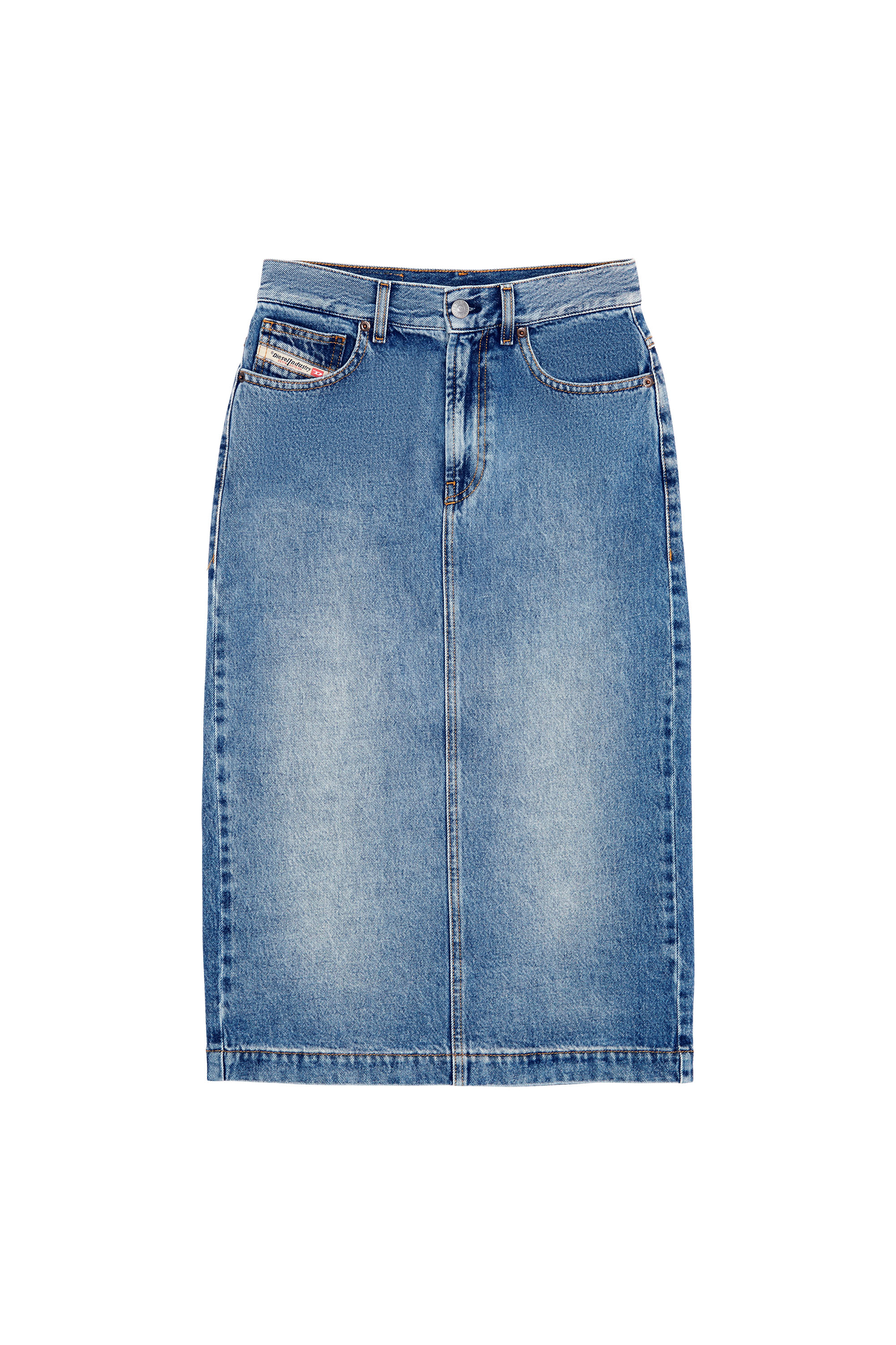 Diesel - DE-RONNY PENCIL SKIRT, Medium blue - Image 3