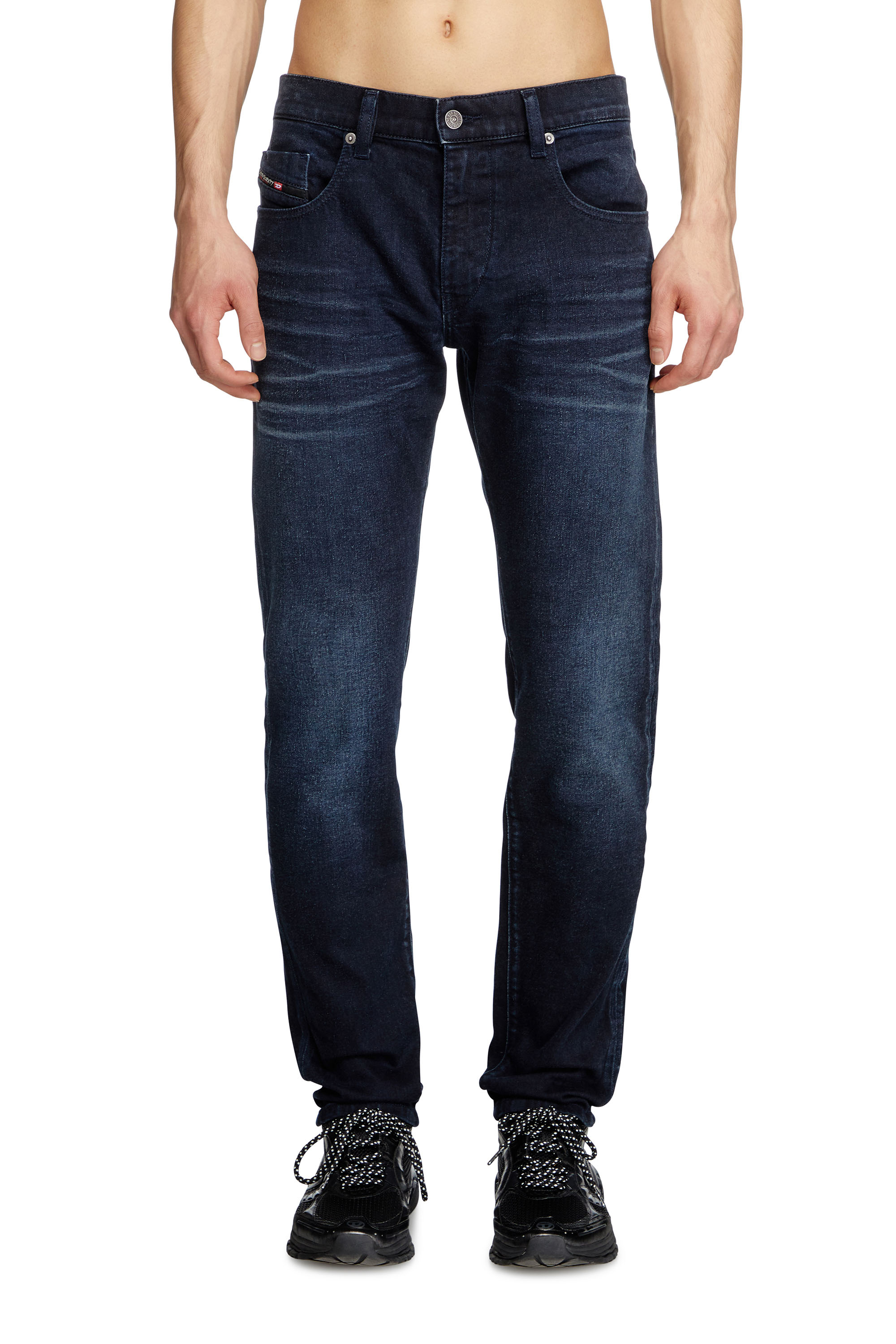 Diesel - Slim Jeans 2019 D-Strukt 0BMBX Homme, Bleu Fonc&eacute; - Image 2